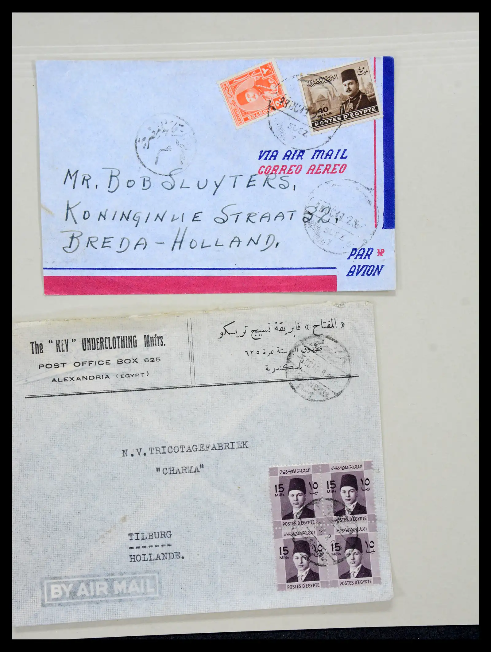 38762 0093 - Postzegelverzameling 38762 Wereld brieven 1880-1945.