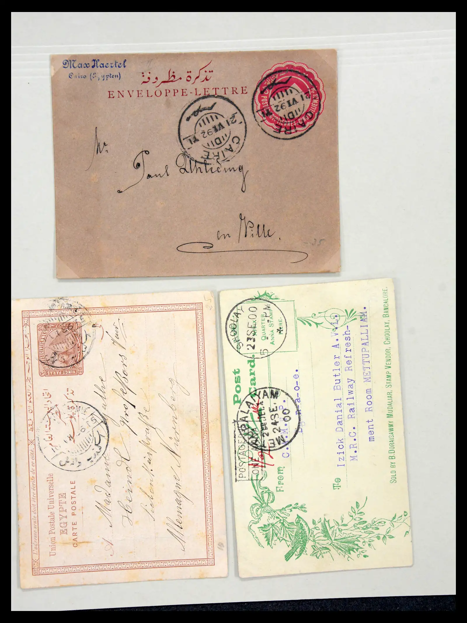38762 0094 - Postzegelverzameling 38762 Wereld brieven 1880-1945.
