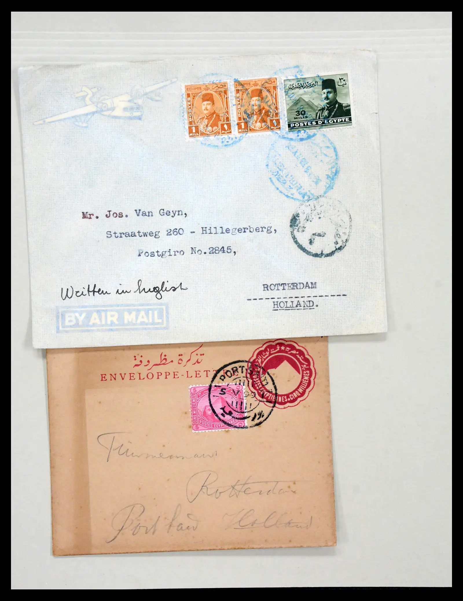 38762 0095 - Postzegelverzameling 38762 Wereld brieven 1880-1945.