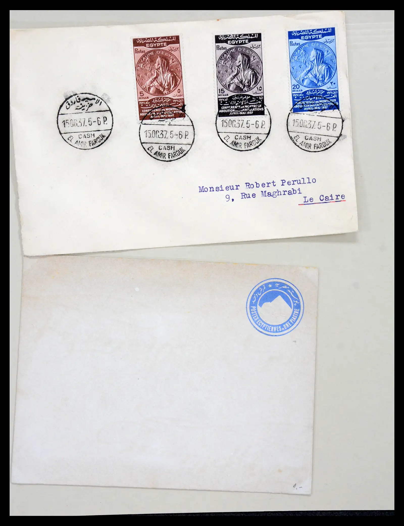 38762 0099 - Postzegelverzameling 38762 Wereld brieven 1880-1945.