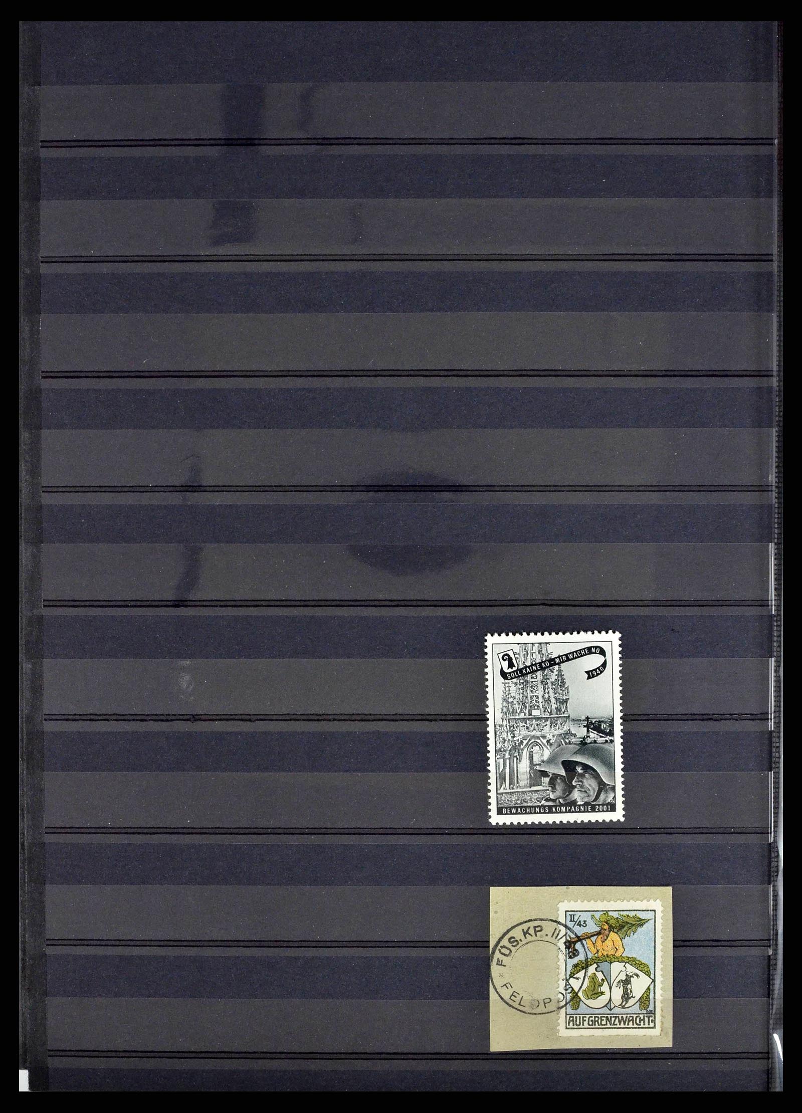 38768 0027 - Stamp collection 38768 Switzerland soldierstamps 1914-1945.