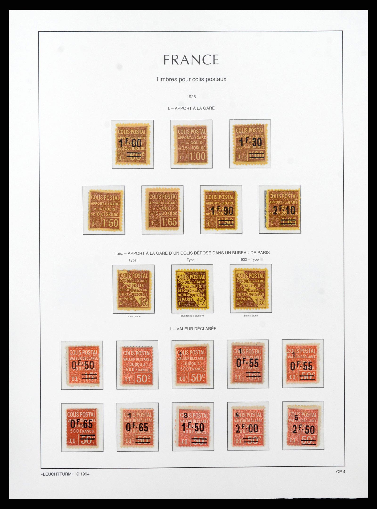 38770 0004 - Postzegelverzameling 38770 Frankrijk pakketpostzegels 1892-1960.