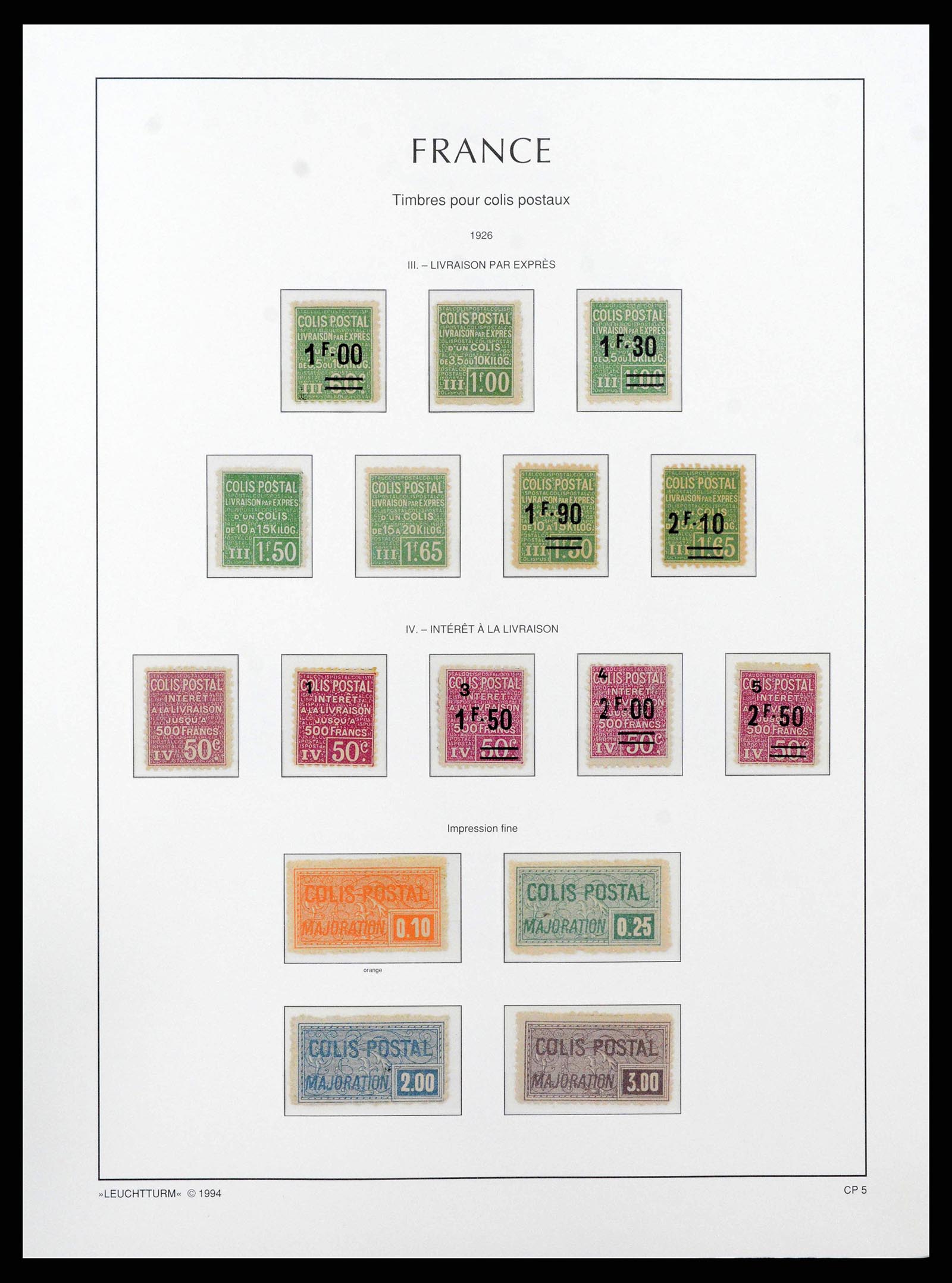 38770 0005 - Postzegelverzameling 38770 Frankrijk pakketpostzegels 1892-1960.