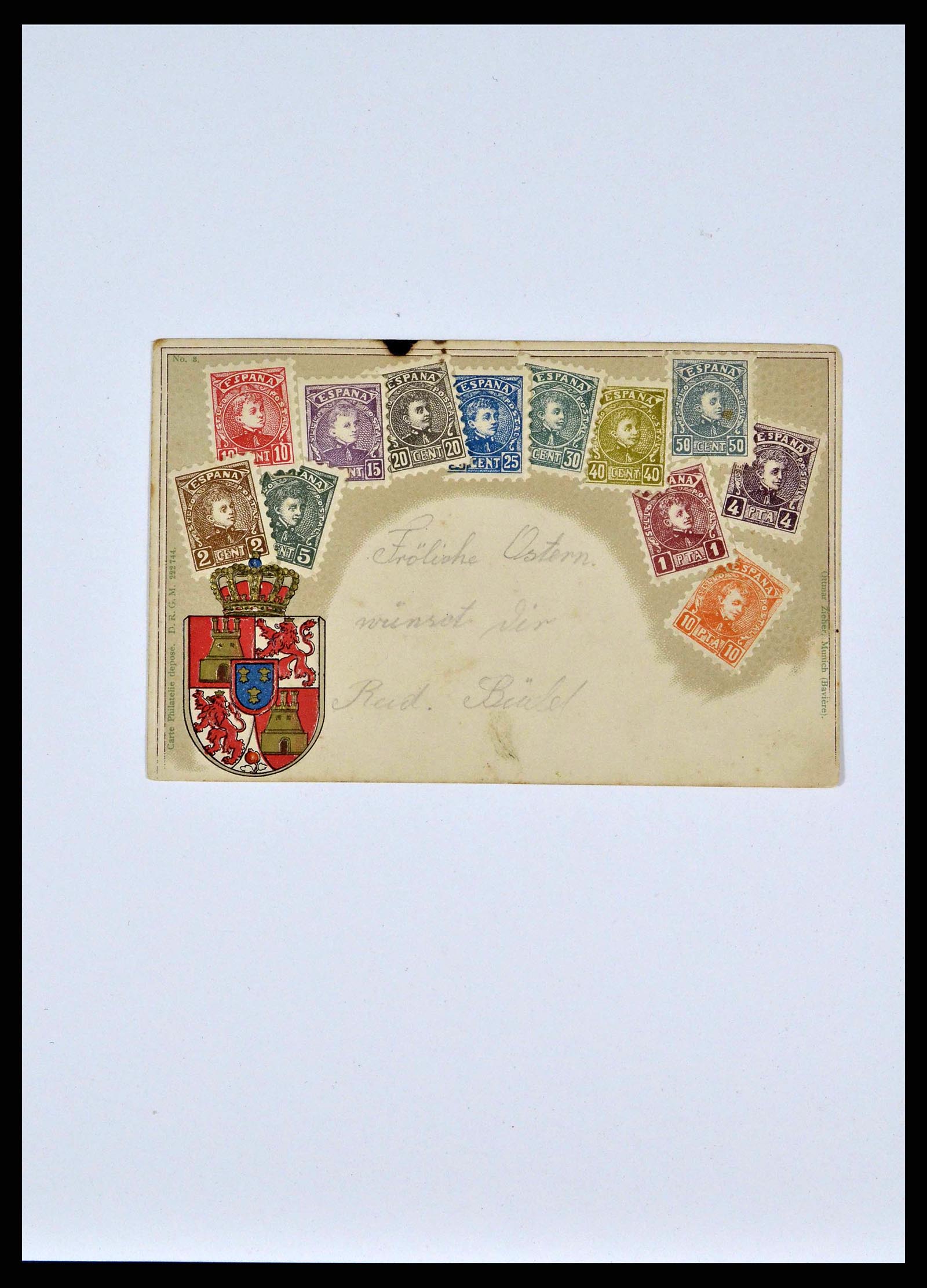 38772 0009 - Postzegelverzameling 38772 Liechtenstein portvrij brieven 1757 (!)-19
