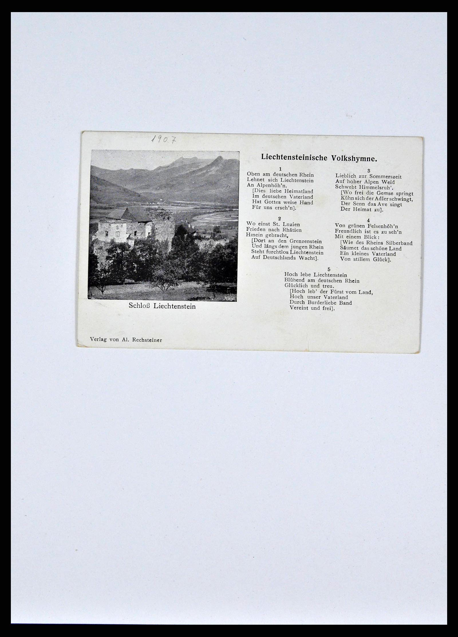 38772 0012 - Postzegelverzameling 38772 Liechtenstein portvrij brieven 1757 (!)-19
