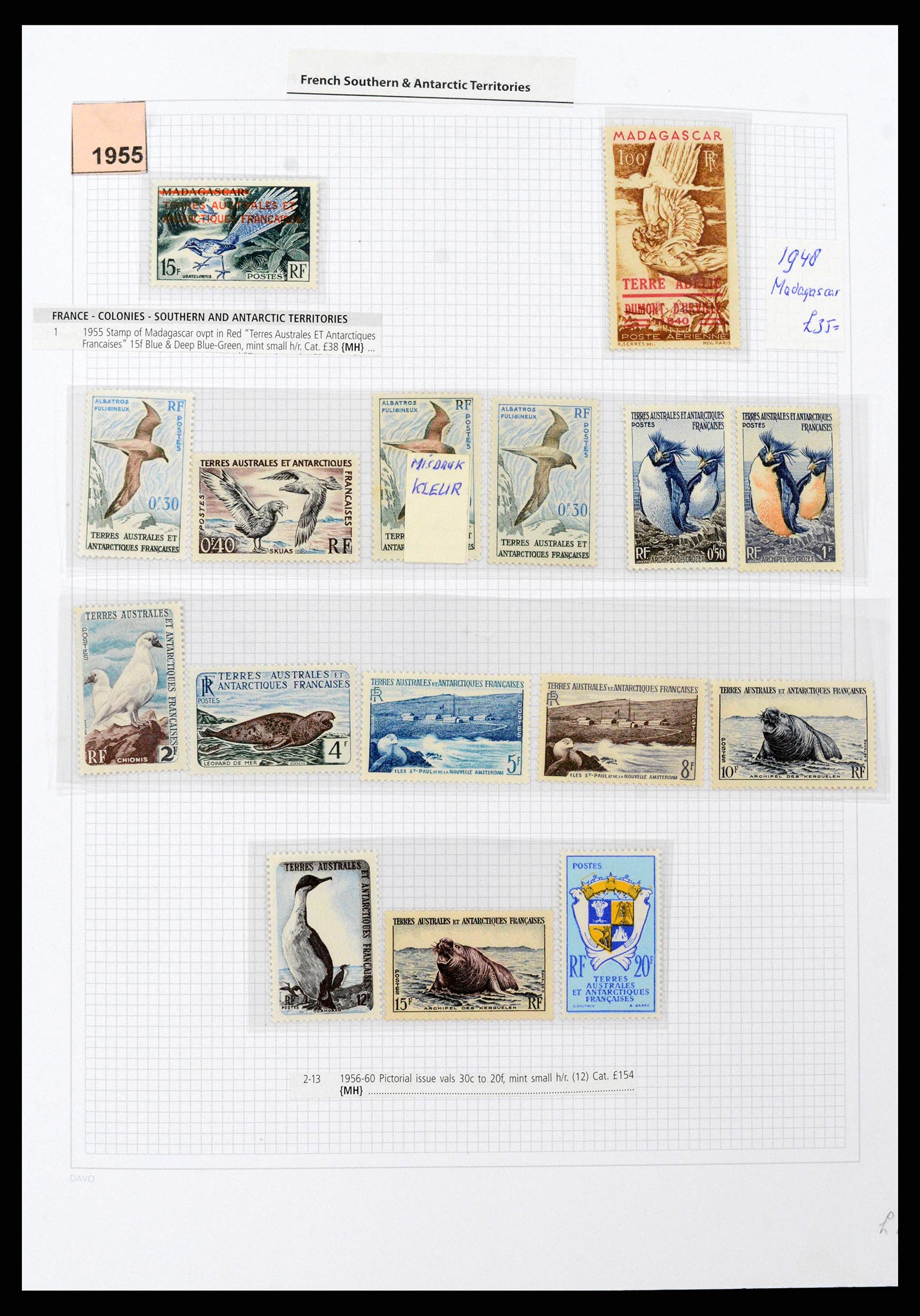 38773 0001 - Stamp collection Frans Antarctica 1948-2016. French Antarctica 1948-2016