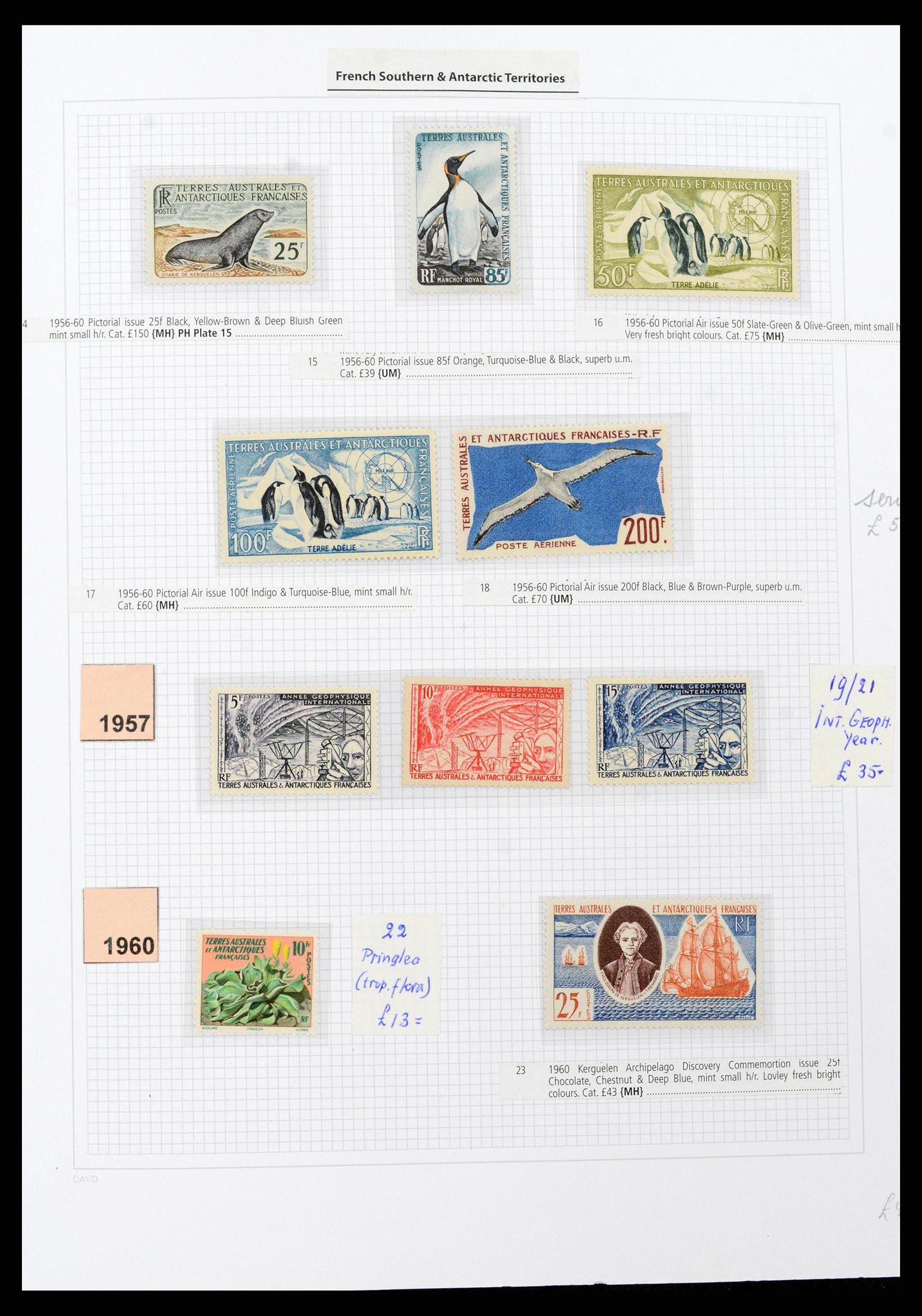 38773 0002 - Stamp collection Frans Antarctica 1948-2016. French Antarctica 1948-2016