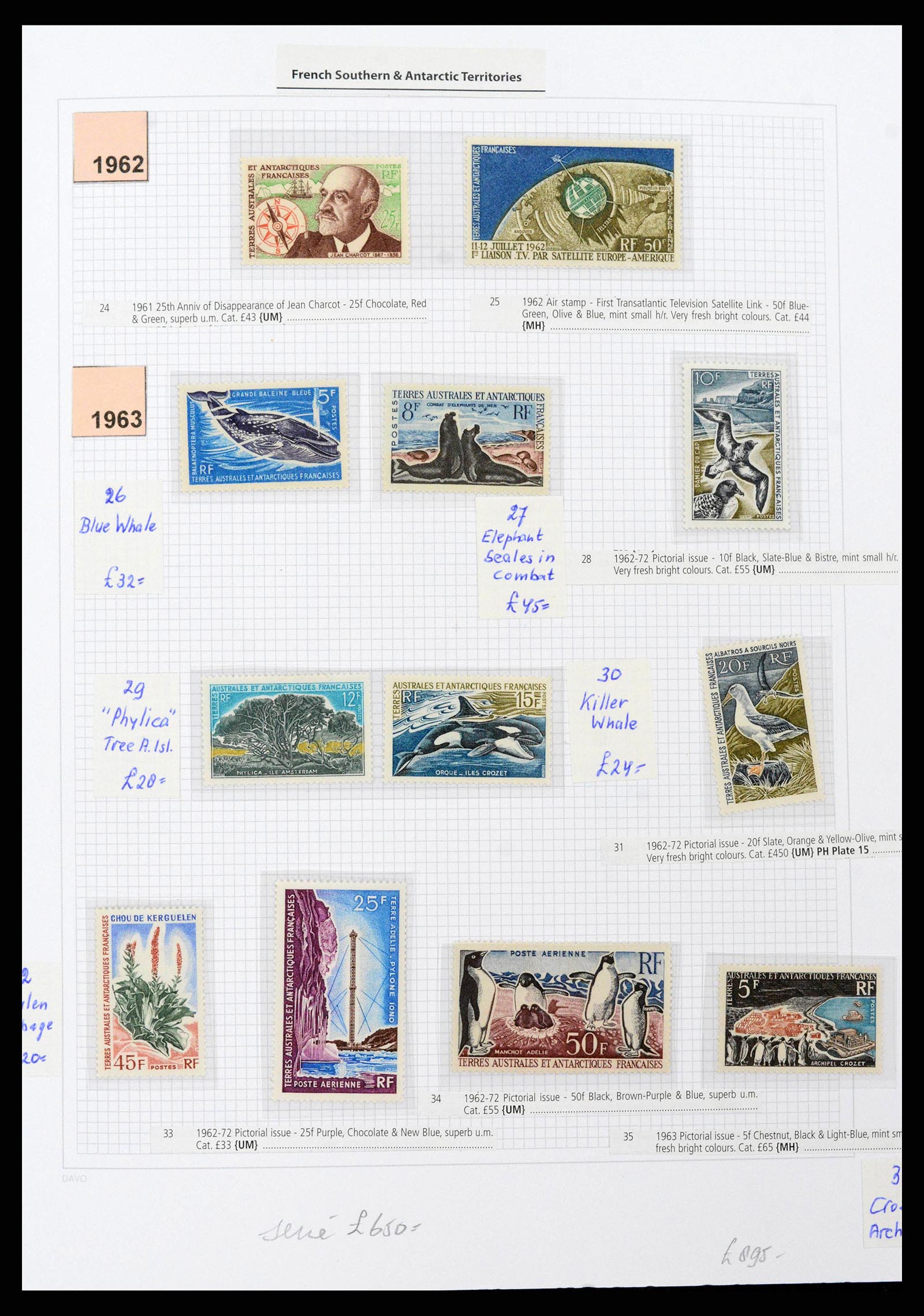38773 0003 - Stamp collection Frans Antarctica 1948-2016. French Antarctica 1948-2016
