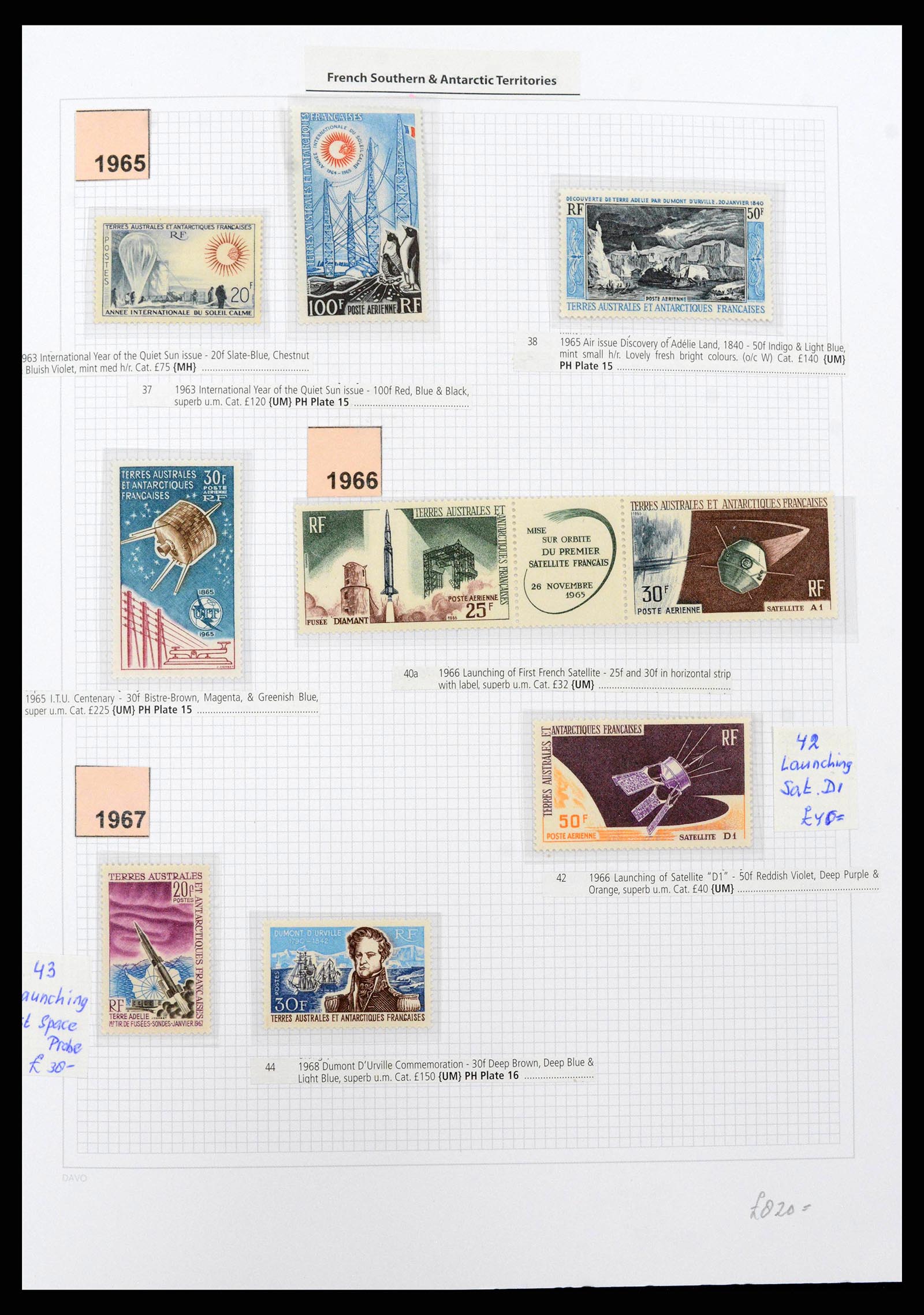 38773 0004 - Stamp collection Frans Antarctica 1948-2016. French Antarctica 1948-2016