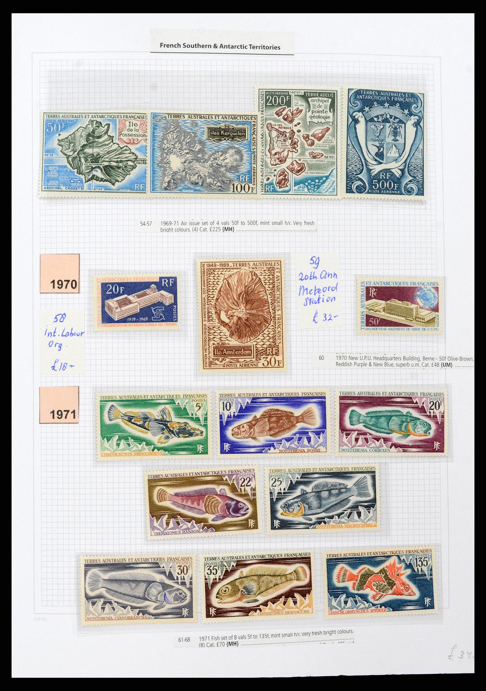 38773 0006 - Stamp collection Frans Antarctica 1948-2016. French Antarctica 1948-2016