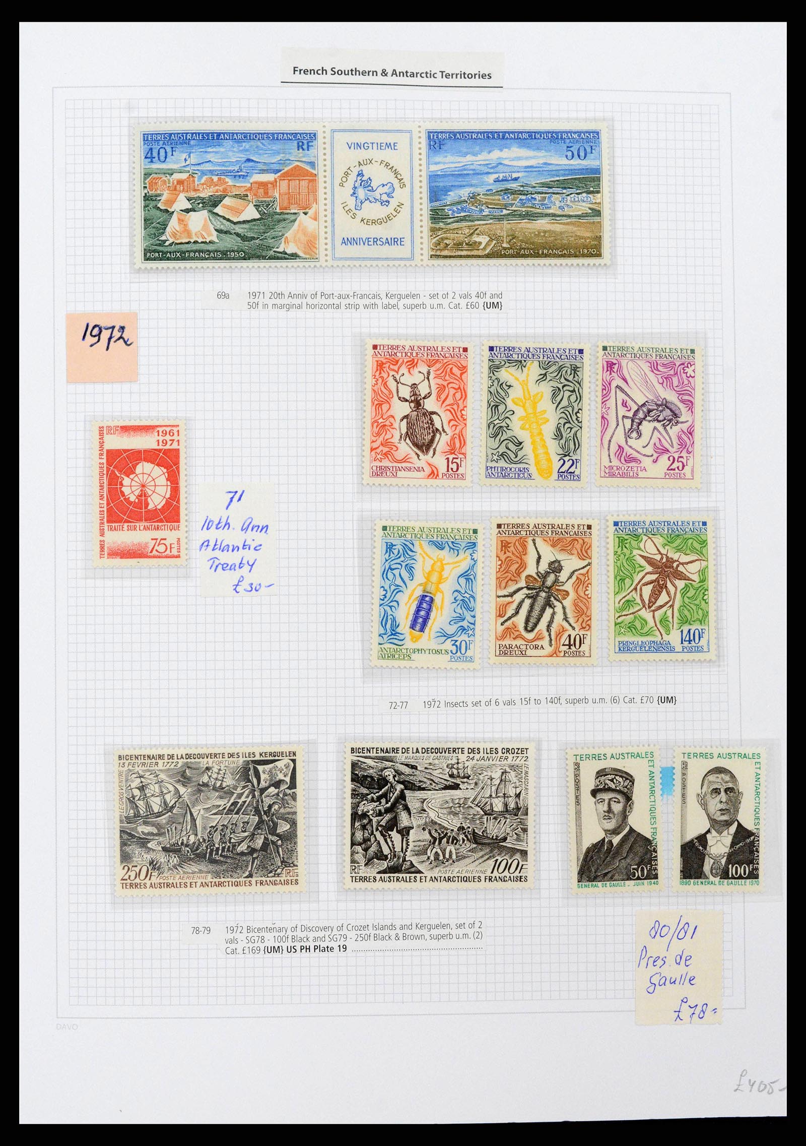 38773 0007 - Stamp collection Frans Antarctica 1948-2016. French Antarctica 1948-2016