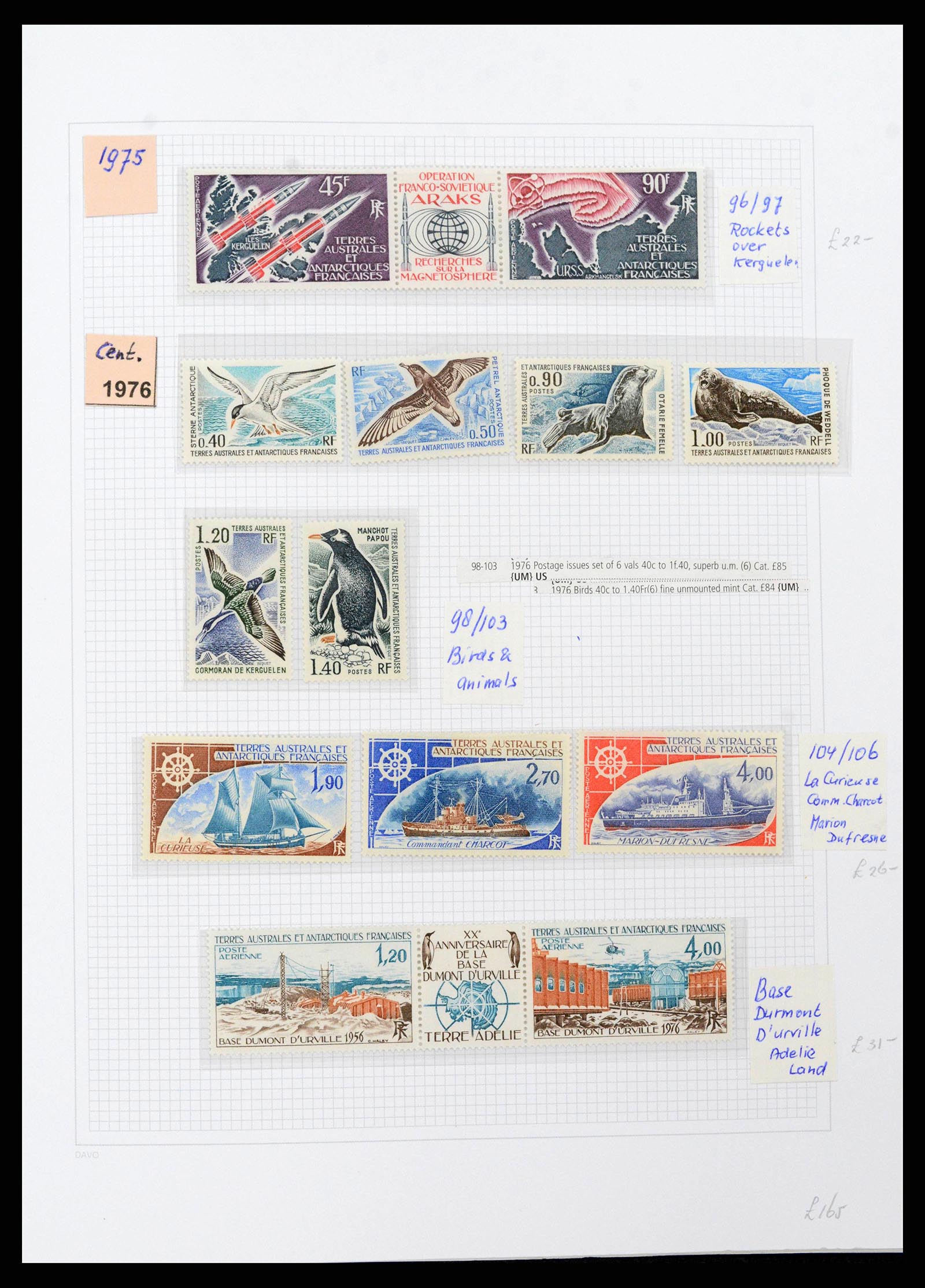 38773 0009 - Stamp collection Frans Antarctica 1948-2016. French Antarctica 1948-2016