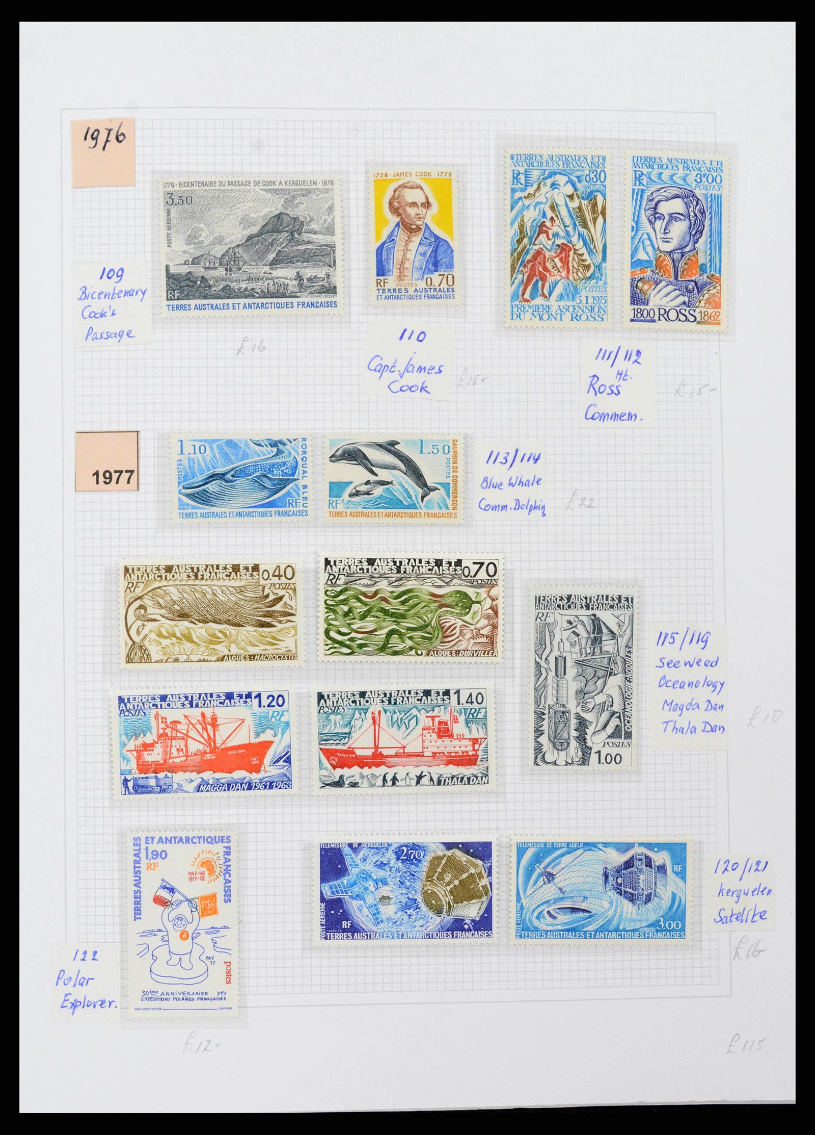 38773 0010 - Stamp collection Frans Antarctica 1948-2016. French Antarctica 1948-2016