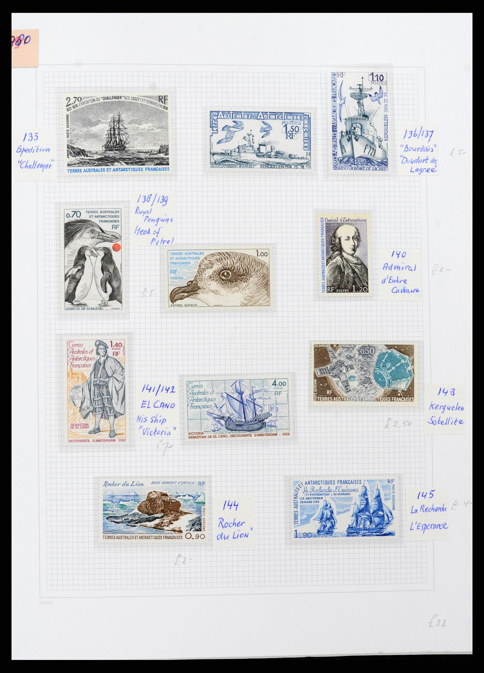 38773 0012 - Stamp collection Frans Antarctica 1948-2016. French Antarctica 1948-2016