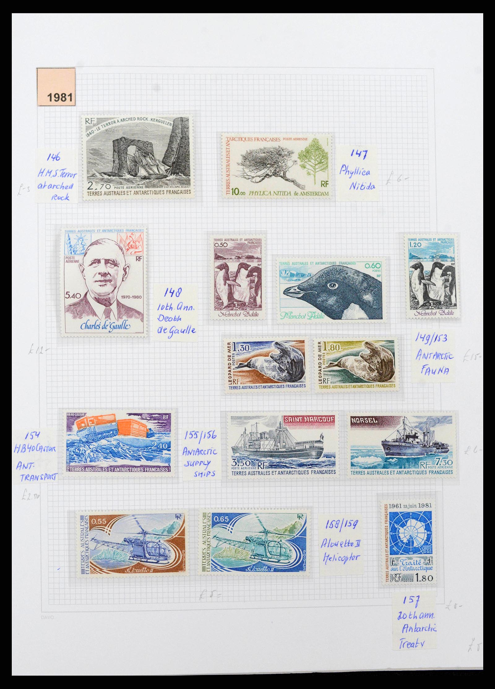 38773 0013 - Stamp collection Frans Antarctica 1948-2016. French Antarctica 1948-2016