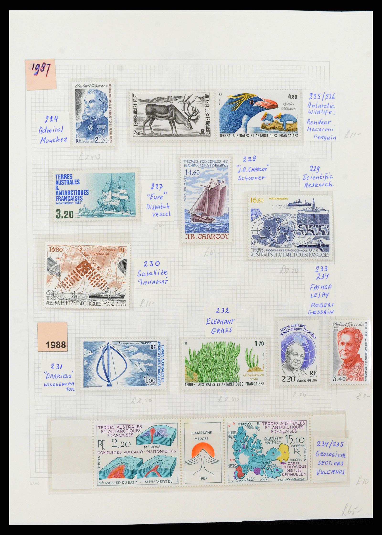 38773 0021 - Stamp collection Frans Antarctica 1948-2016. French Antarctica 1948-2016