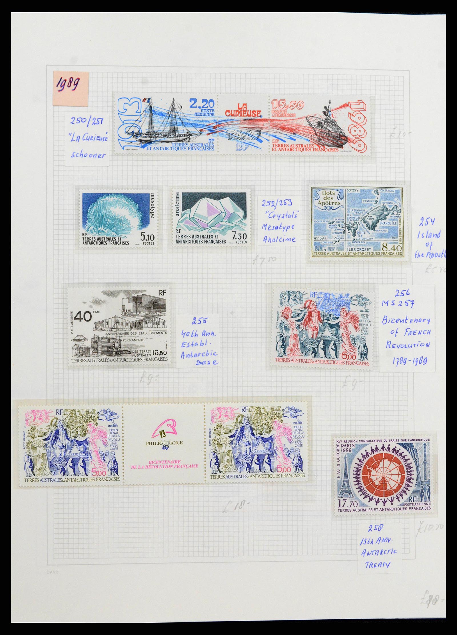 38773 0024 - Stamp collection Frans Antarctica 1948-2016. French Antarctica 1948-2016