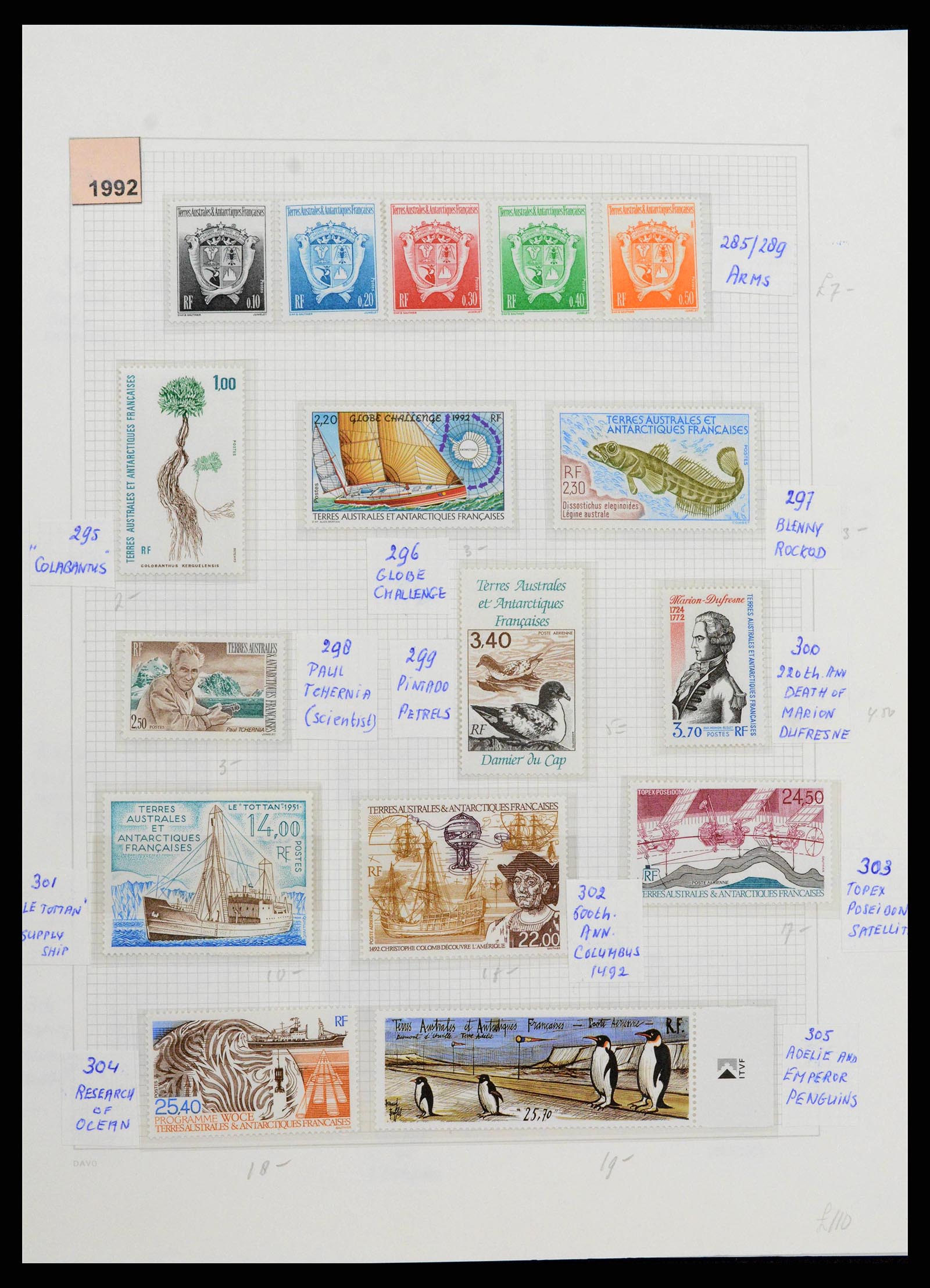 38773 0028 - Stamp collection Frans Antarctica 1948-2016. French Antarctica 1948-2016