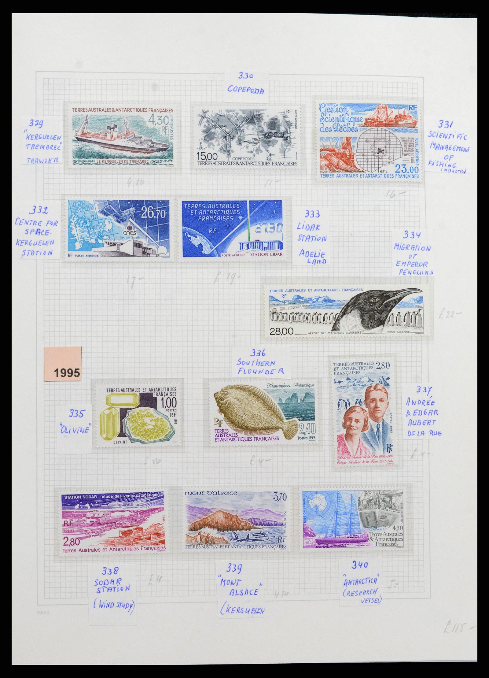 38773 0030 - Stamp collection Frans Antarctica 1948-2016. French Antarctica 1948-2016