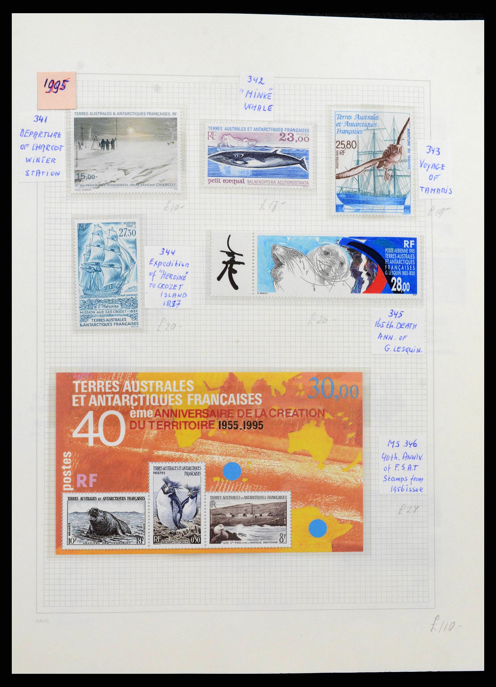 38773 0031 - Stamp collection Frans Antarctica 1948-2016. French Antarctica 1948-2016