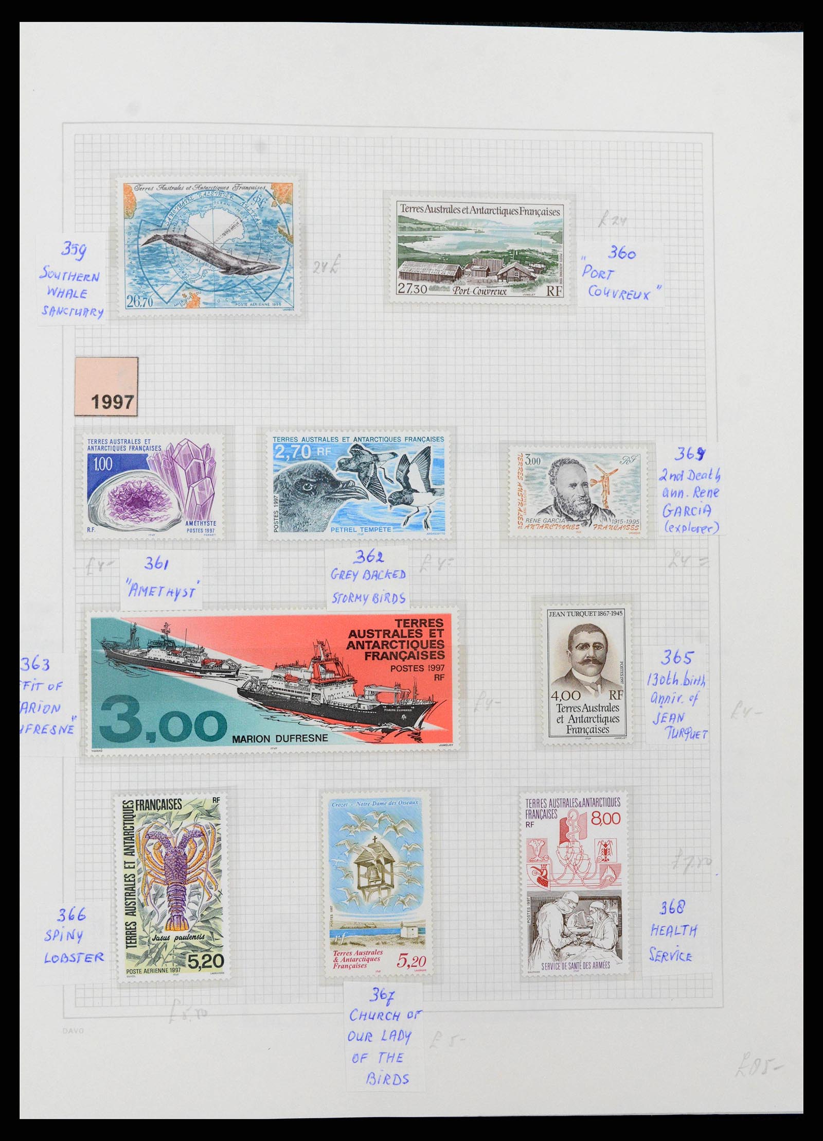 38773 0032 - Stamp collection Frans Antarctica 1948-2016. French Antarctica 1948-2016