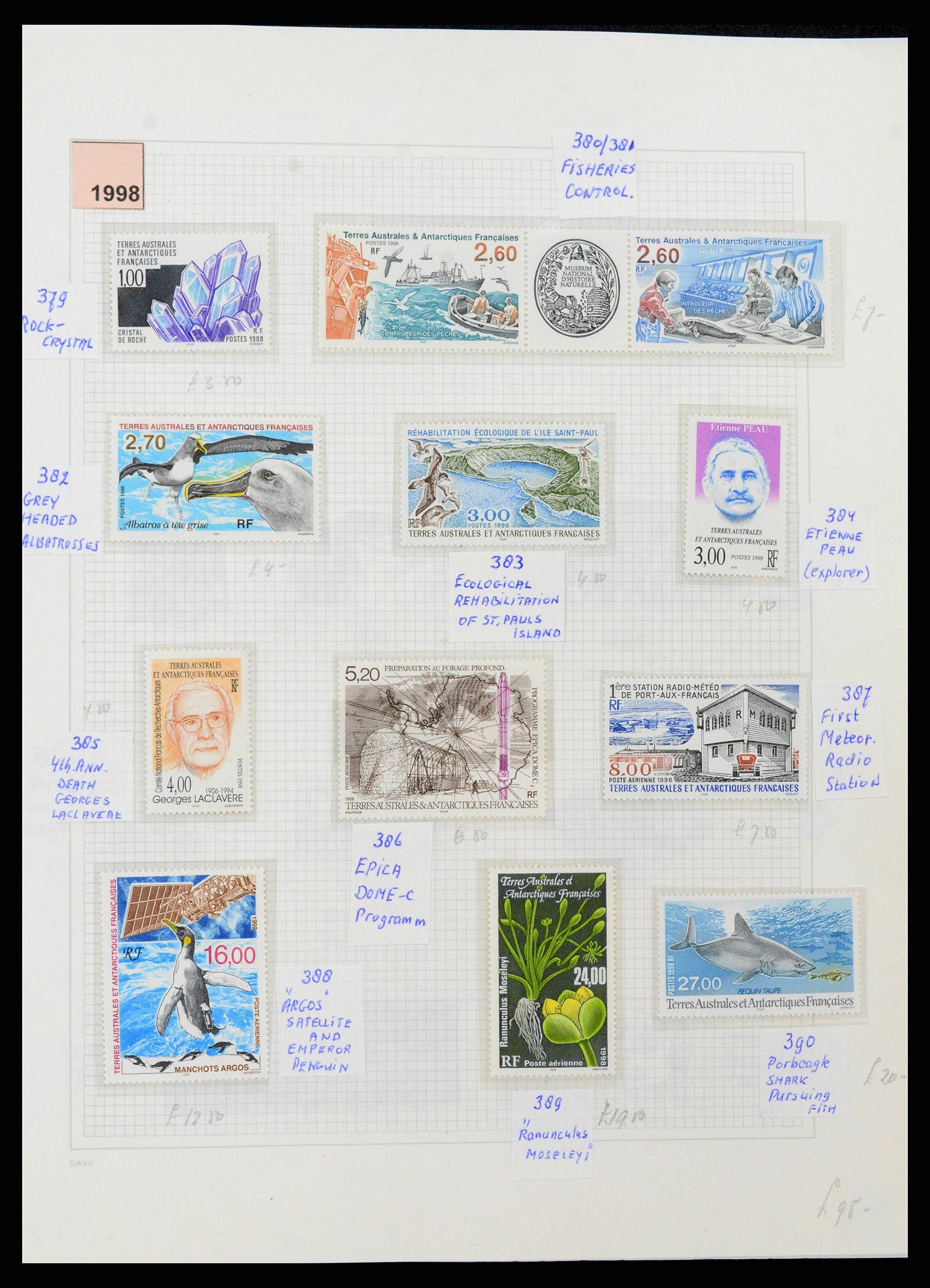38773 0034 - Stamp collection Frans Antarctica 1948-2016. French Antarctica 1948-2016