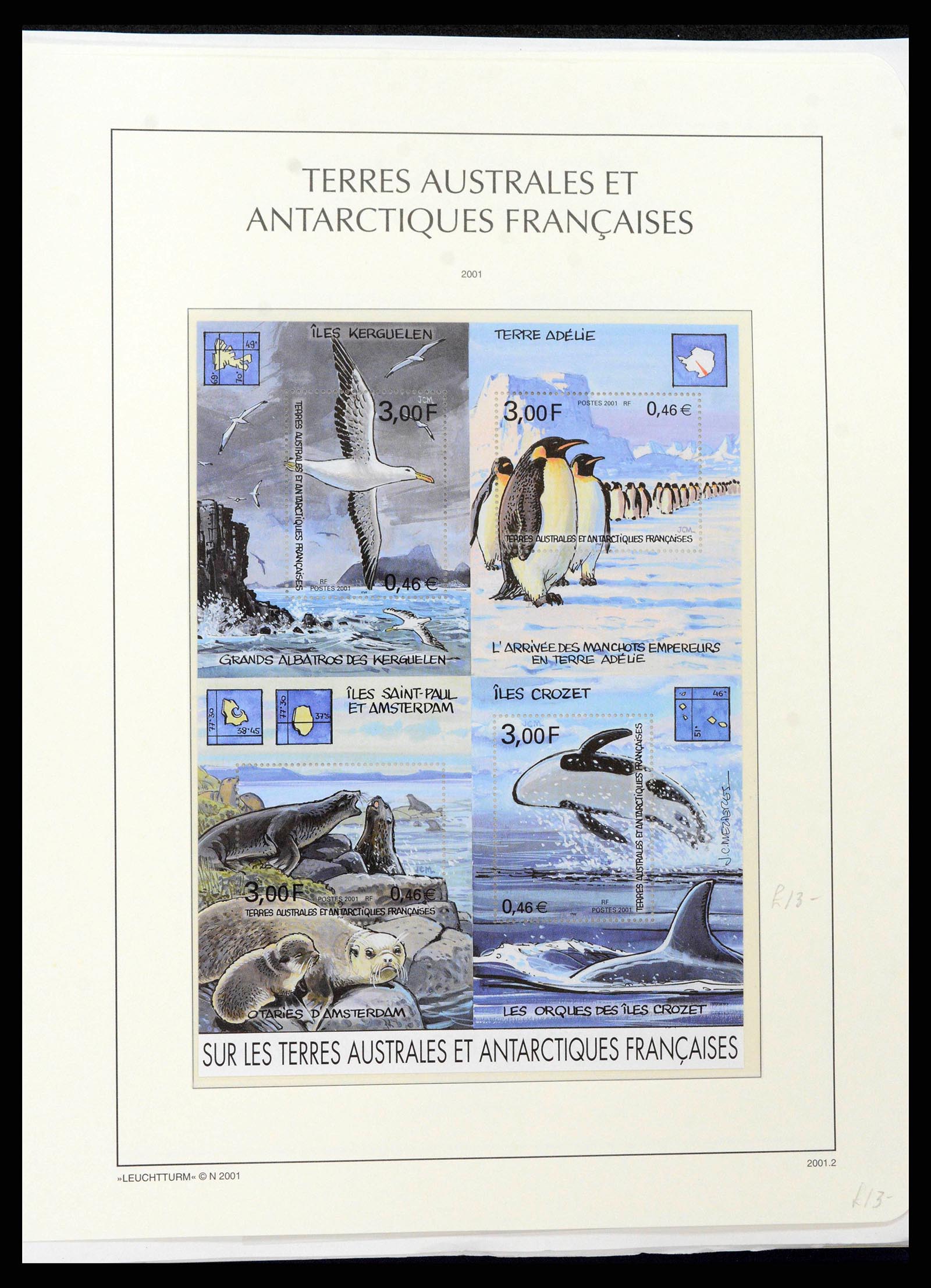 38773 0043 - Postzegelverzameling 38773 Frans Antarctica 1948-2016.