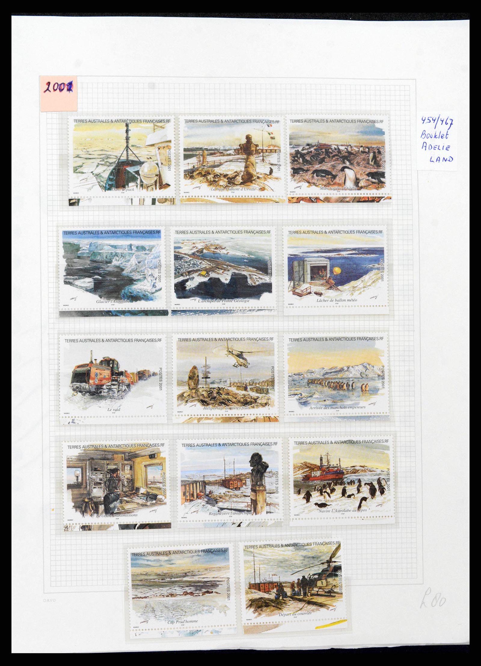 38773 0045 - Postzegelverzameling 38773 Frans Antarctica 1948-2016.