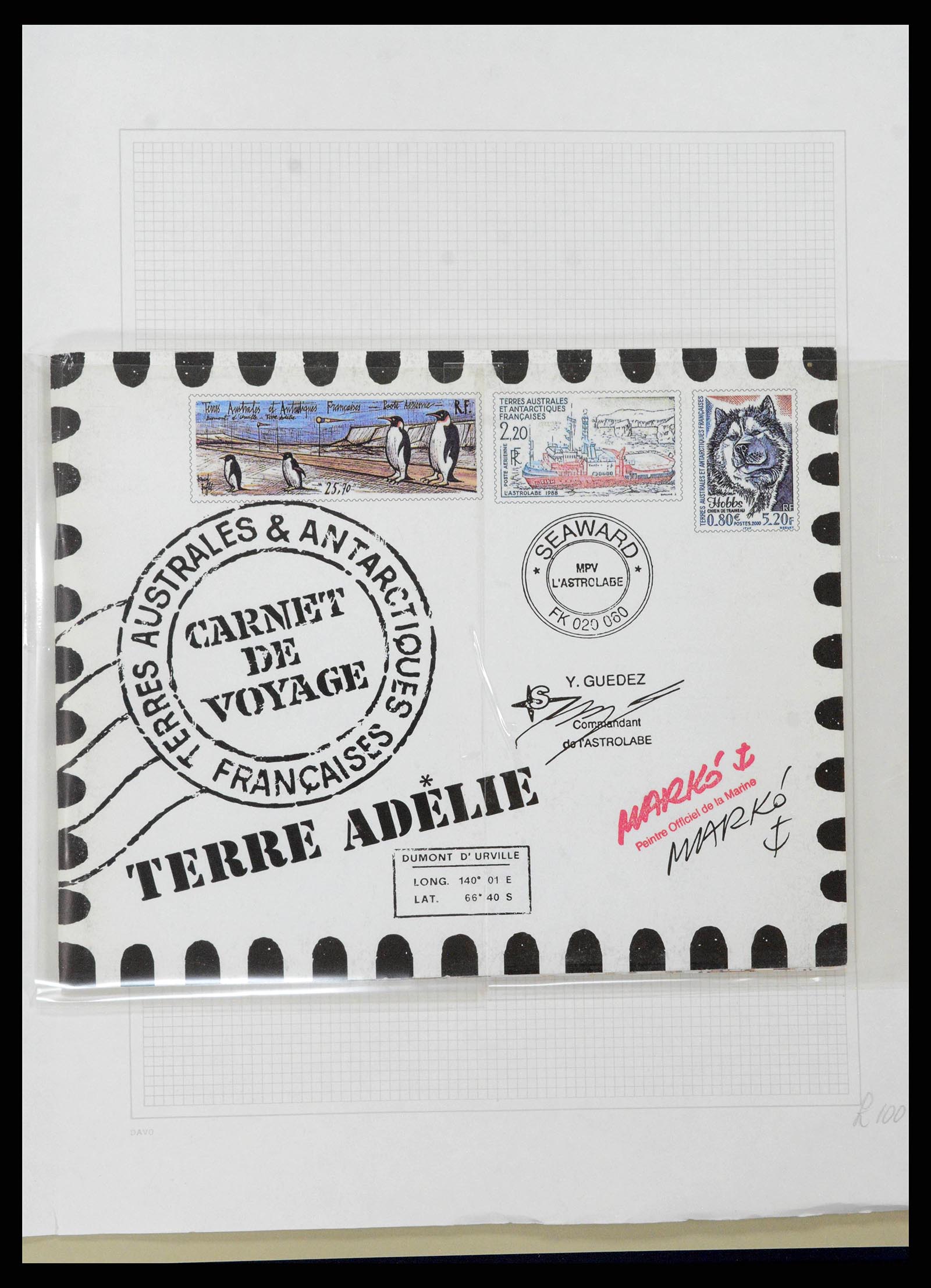 38773 0046 - Postzegelverzameling 38773 Frans Antarctica 1948-2016.