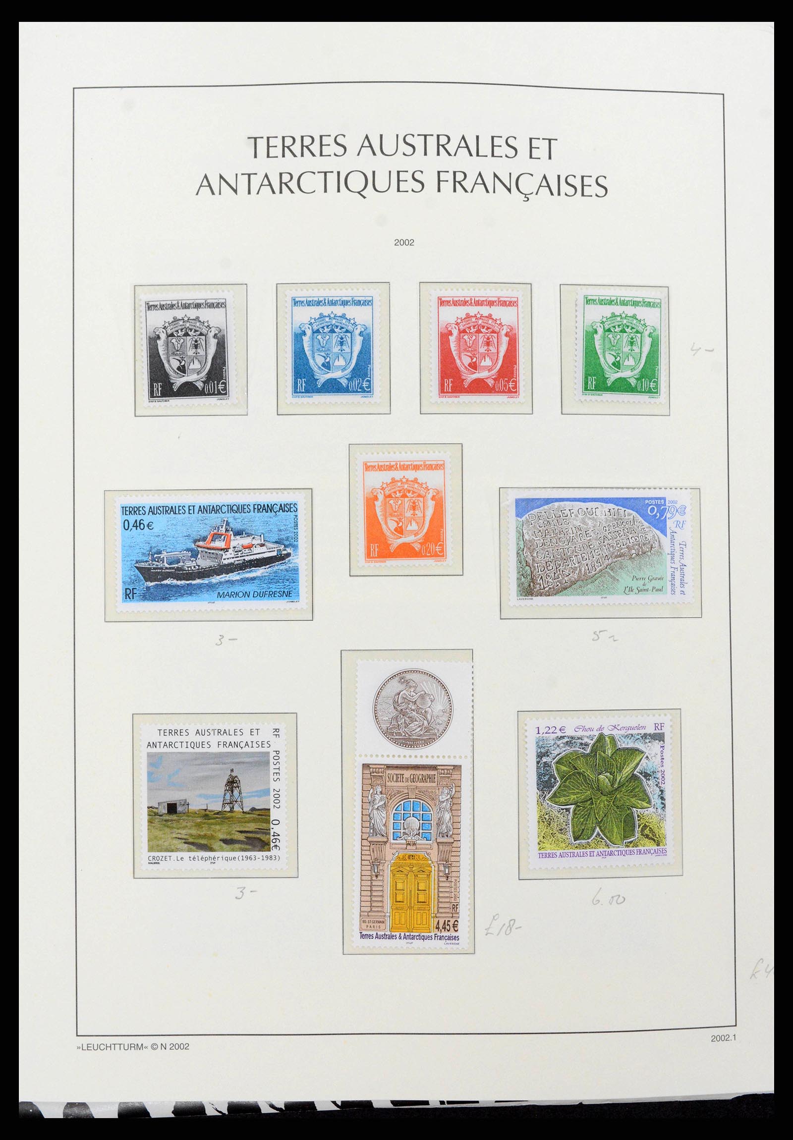 38773 0047 - Postzegelverzameling 38773 Frans Antarctica 1948-2016.