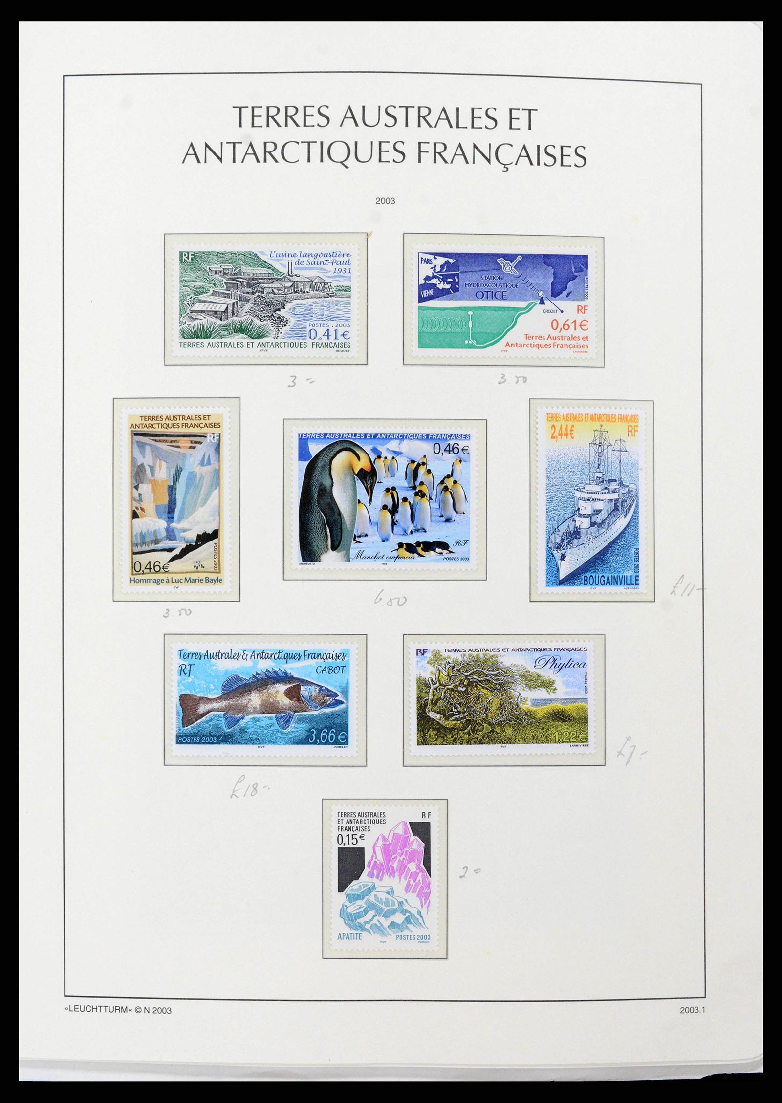 38773 0052 - Postzegelverzameling 38773 Frans Antarctica 1948-2016.