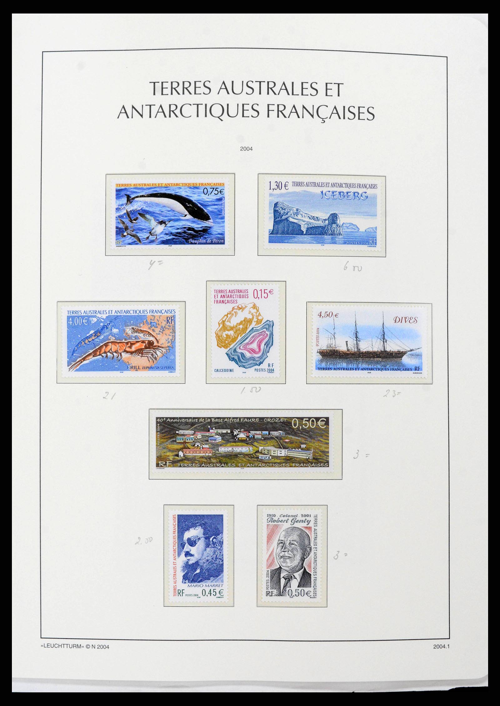 38773 0055 - Postzegelverzameling 38773 Frans Antarctica 1948-2016.