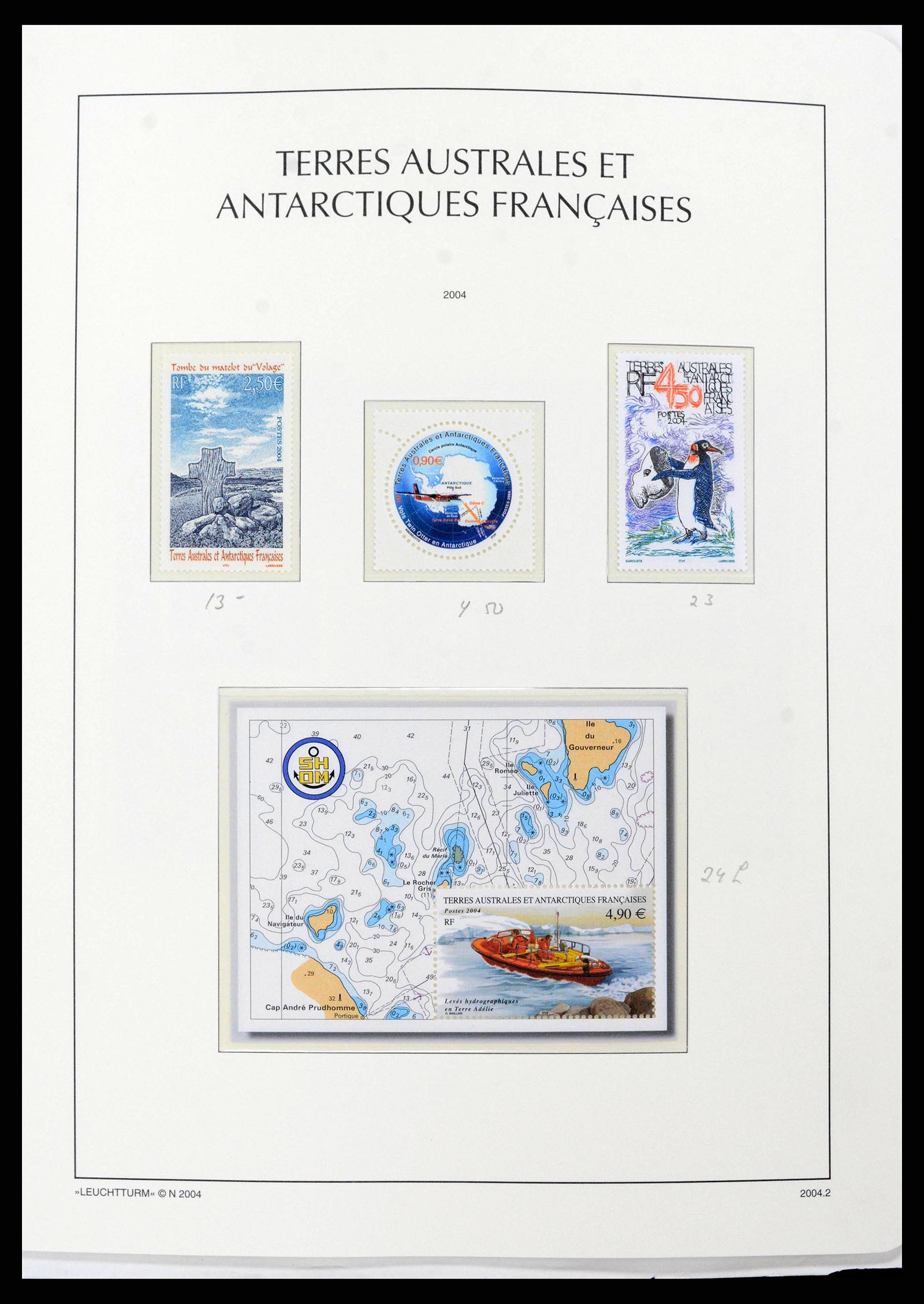 38773 0056 - Postzegelverzameling 38773 Frans Antarctica 1948-2016.