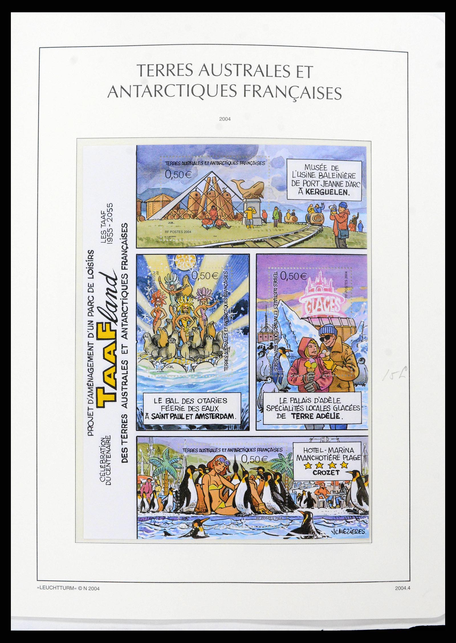 38773 0058 - Postzegelverzameling 38773 Frans Antarctica 1948-2016.
