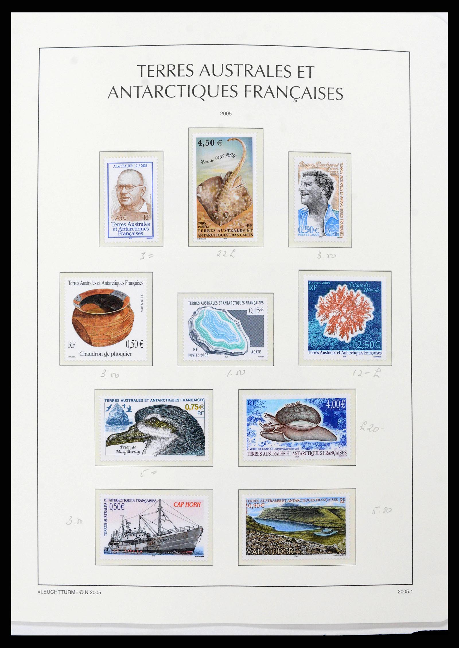 38773 0059 - Postzegelverzameling 38773 Frans Antarctica 1948-2016.