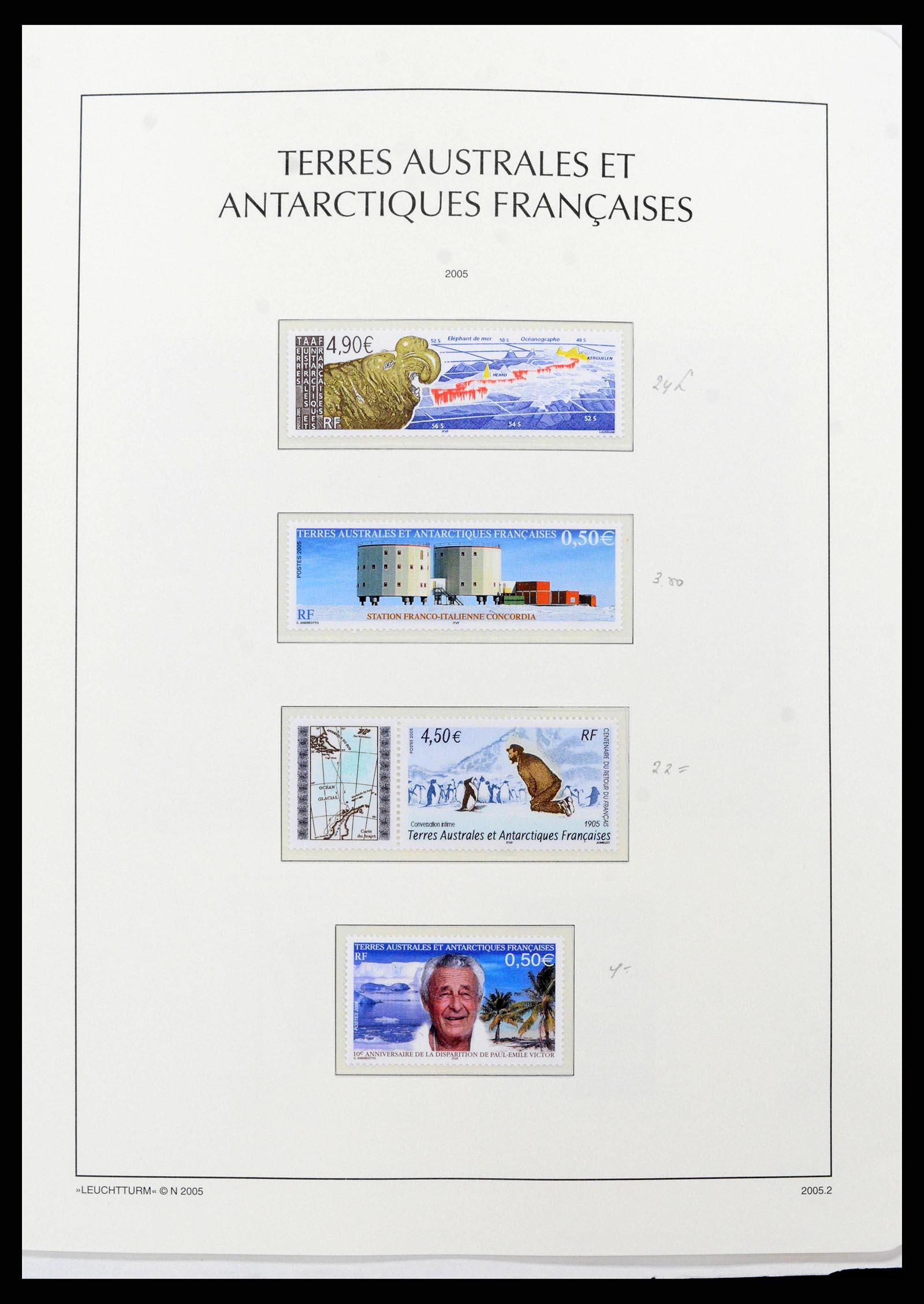 38773 0060 - Postzegelverzameling 38773 Frans Antarctica 1948-2016.