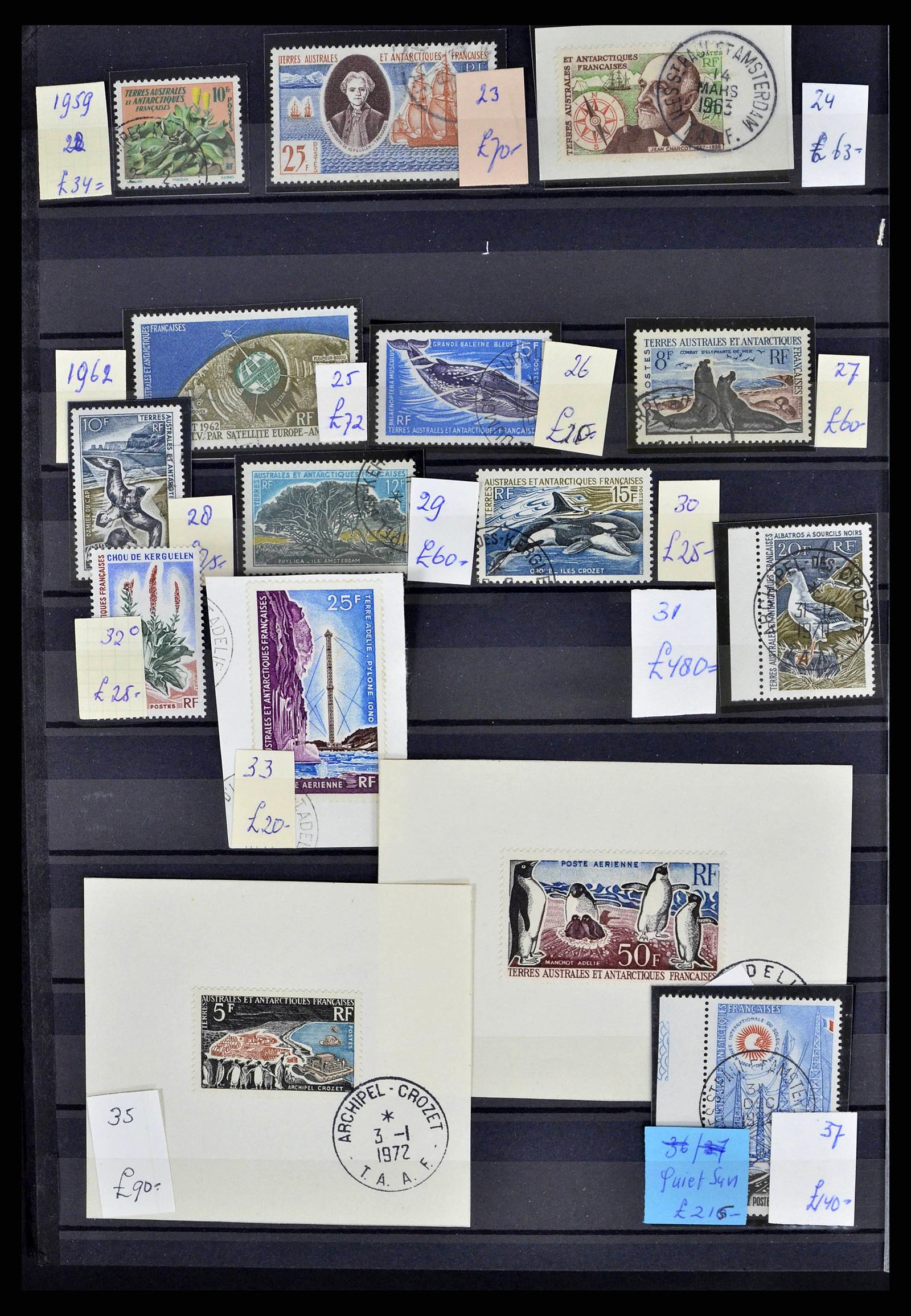 38776 0002 - Postzegelverzameling 38776 Frans Antarctica 1948-2011.