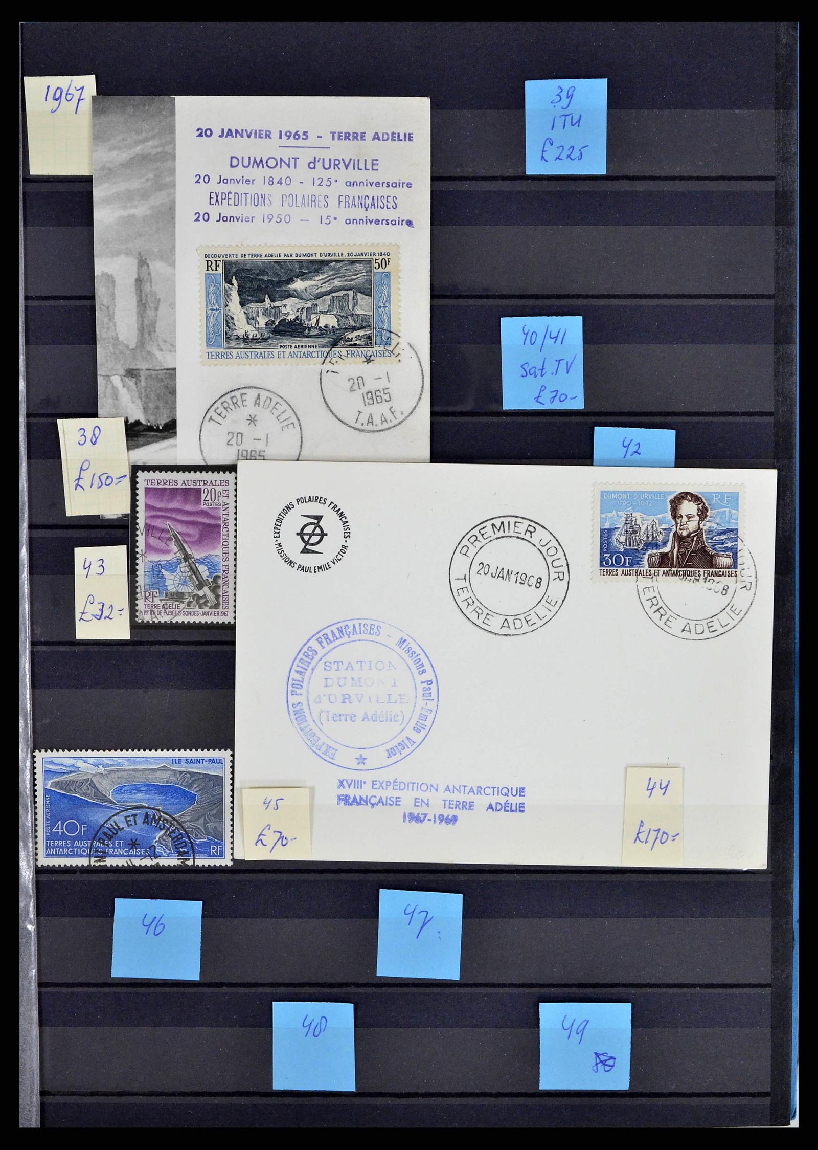 38776 0003 - Postzegelverzameling 38776 Frans Antarctica 1948-2011.