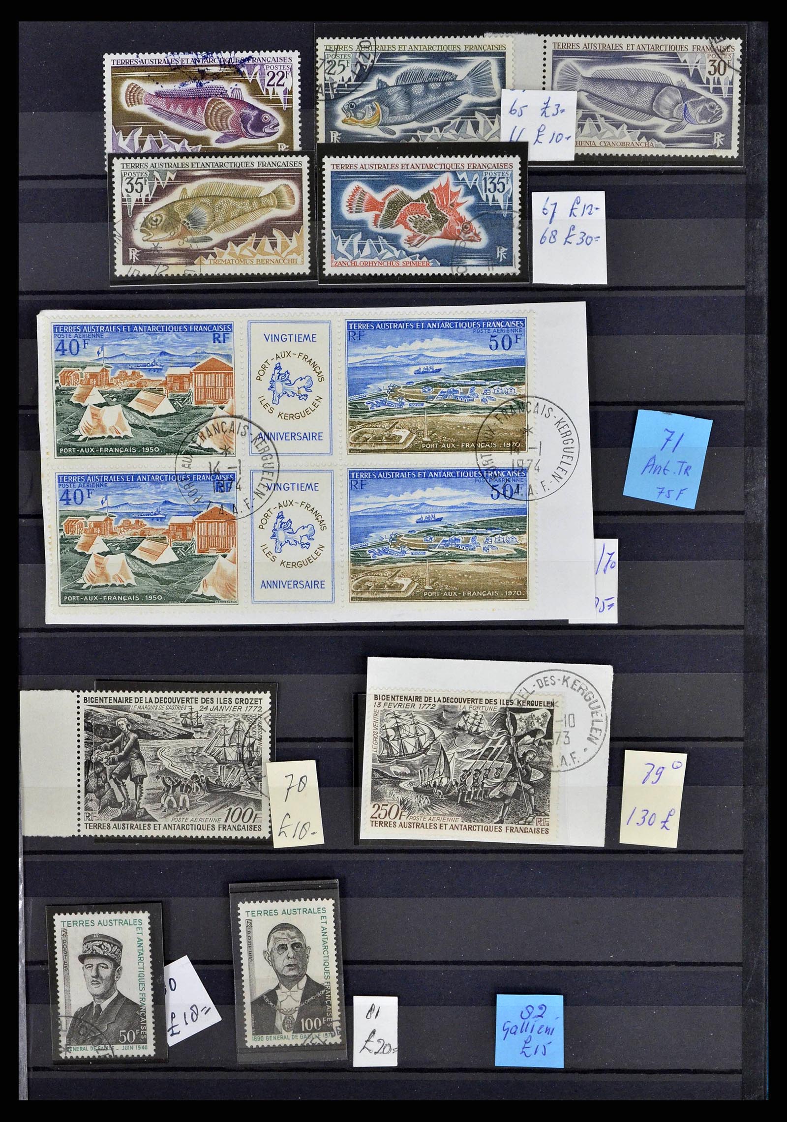 38776 0006 - Postzegelverzameling 38776 Frans Antarctica 1948-2011.