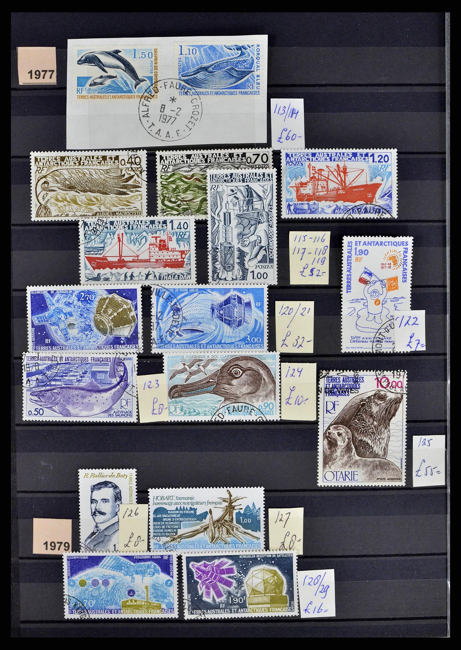 38776 0009 - Postzegelverzameling 38776 Frans Antarctica 1948-2011.