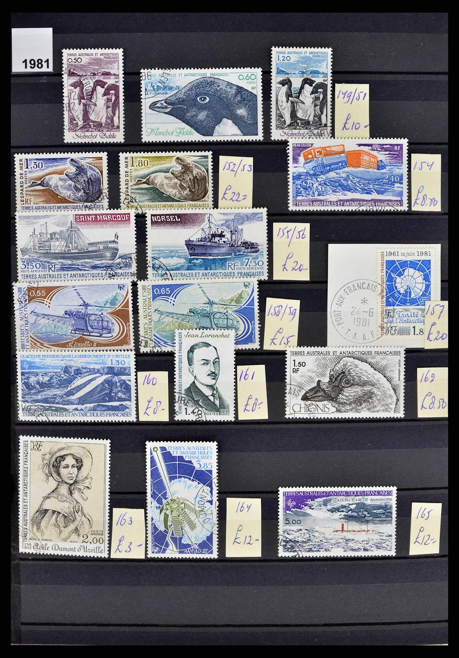 38776 0012 - Stamp collection 38776 French Antarctica 1948-2011.