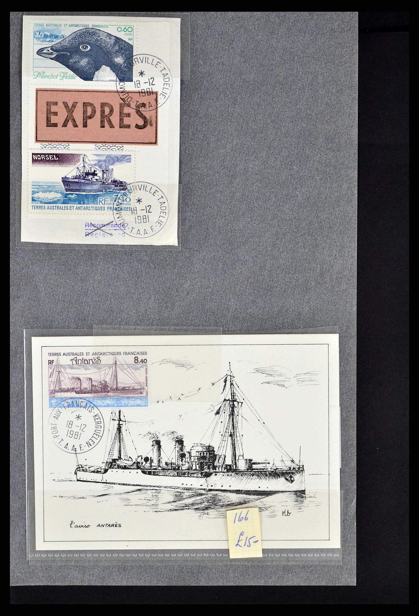 38776 0013 - Postzegelverzameling 38776 Frans Antarctica 1948-2011.