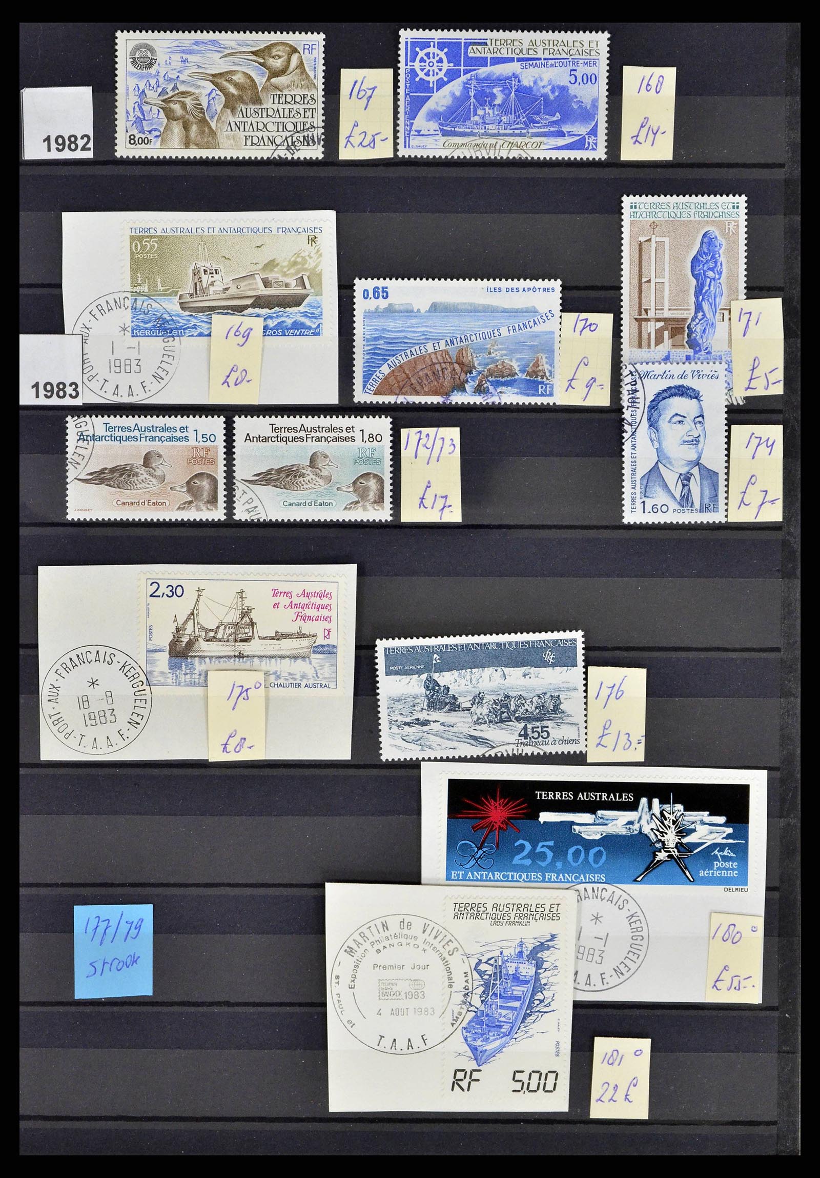 38776 0014 - Postzegelverzameling 38776 Frans Antarctica 1948-2011.