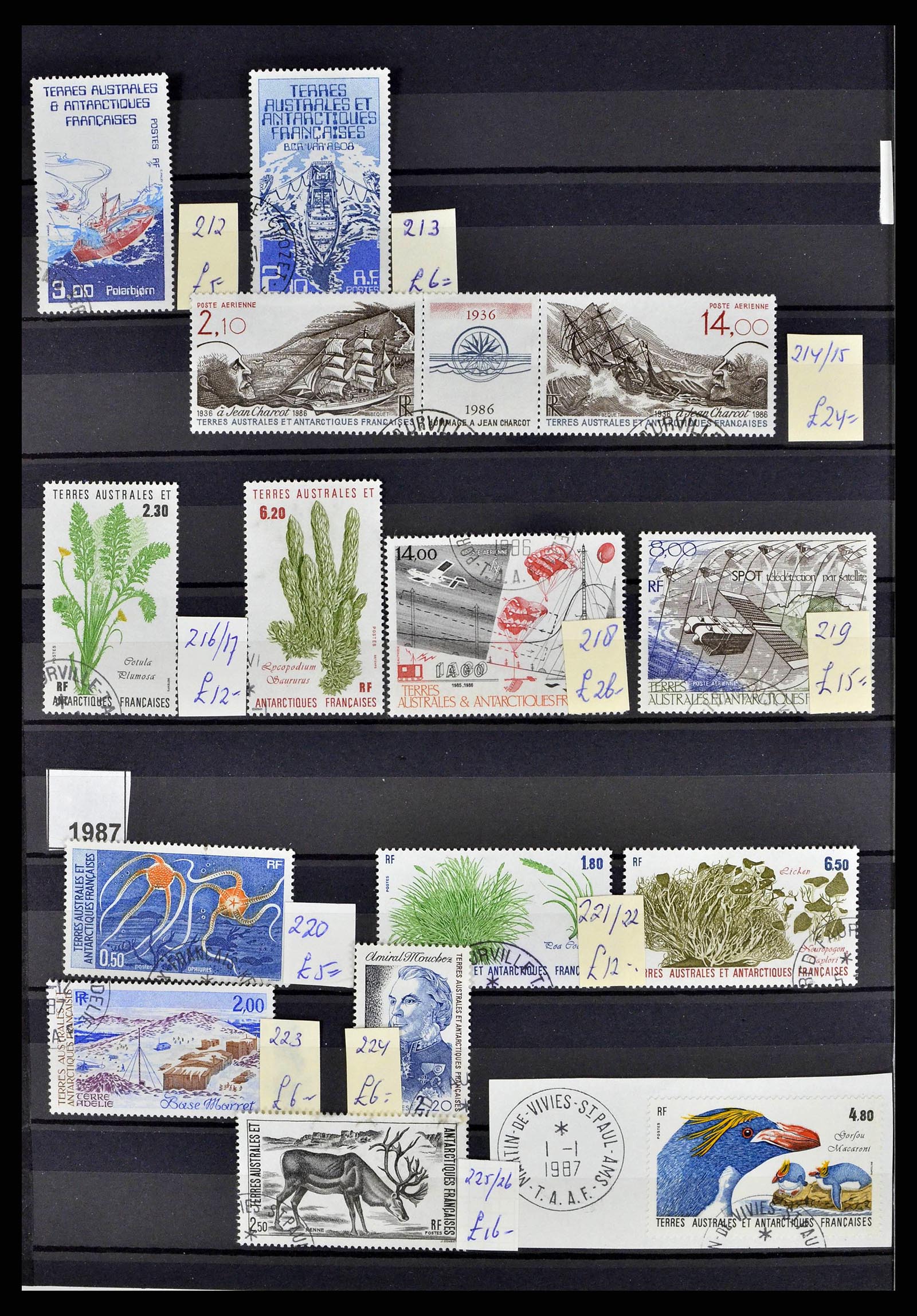 38776 0017 - Postzegelverzameling 38776 Frans Antarctica 1948-2011.
