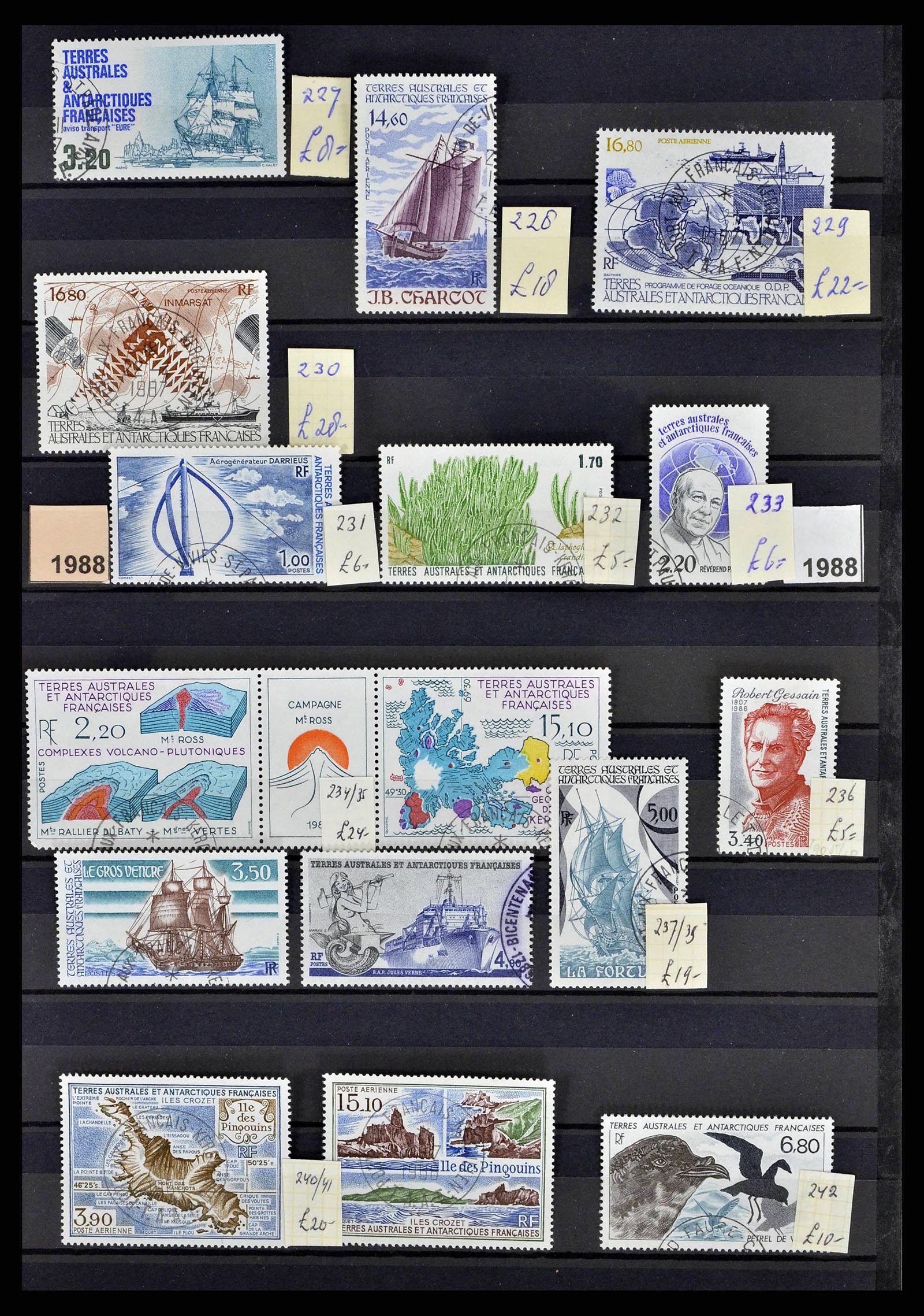 38776 0018 - Stamp collection 38776 French Antarctica 1948-2011.