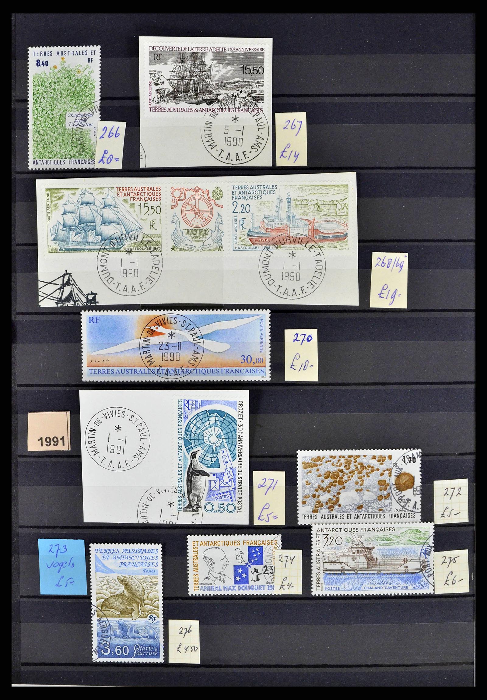 38776 0021 - Postzegelverzameling 38776 Frans Antarctica 1948-2011.