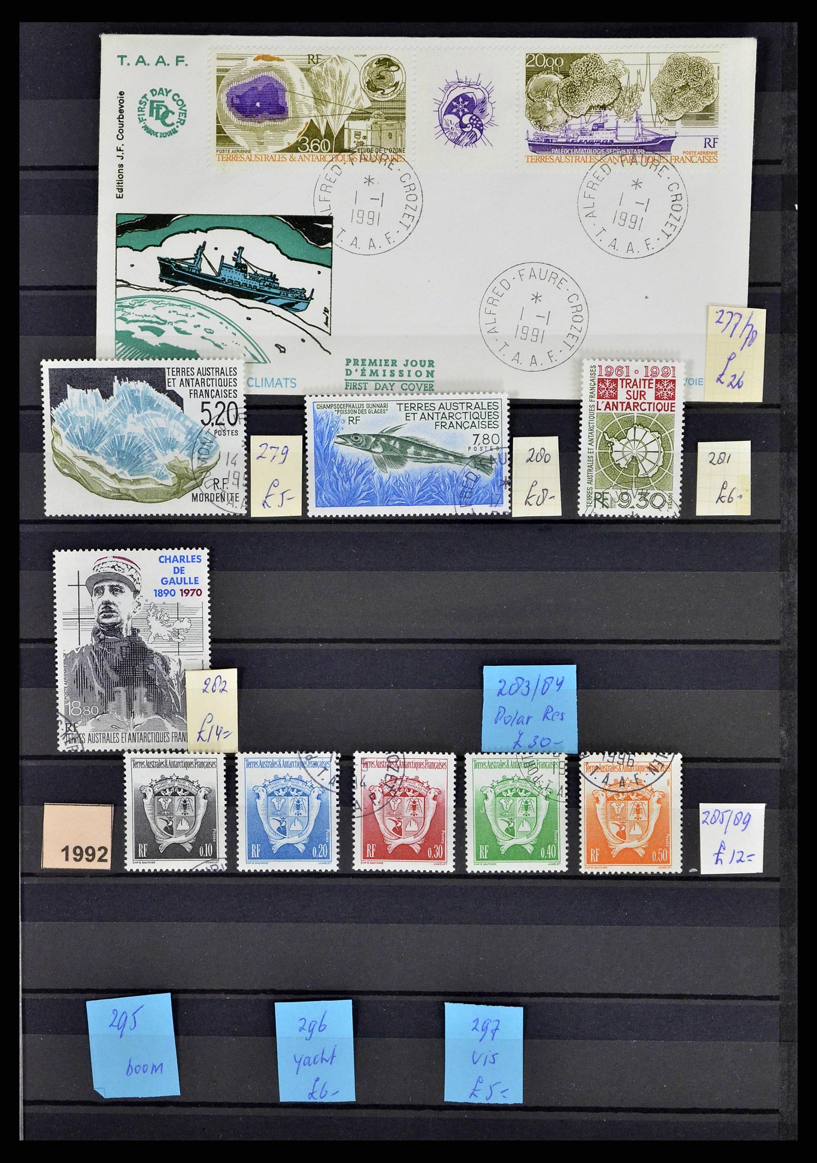 38776 0022 - Postzegelverzameling 38776 Frans Antarctica 1948-2011.