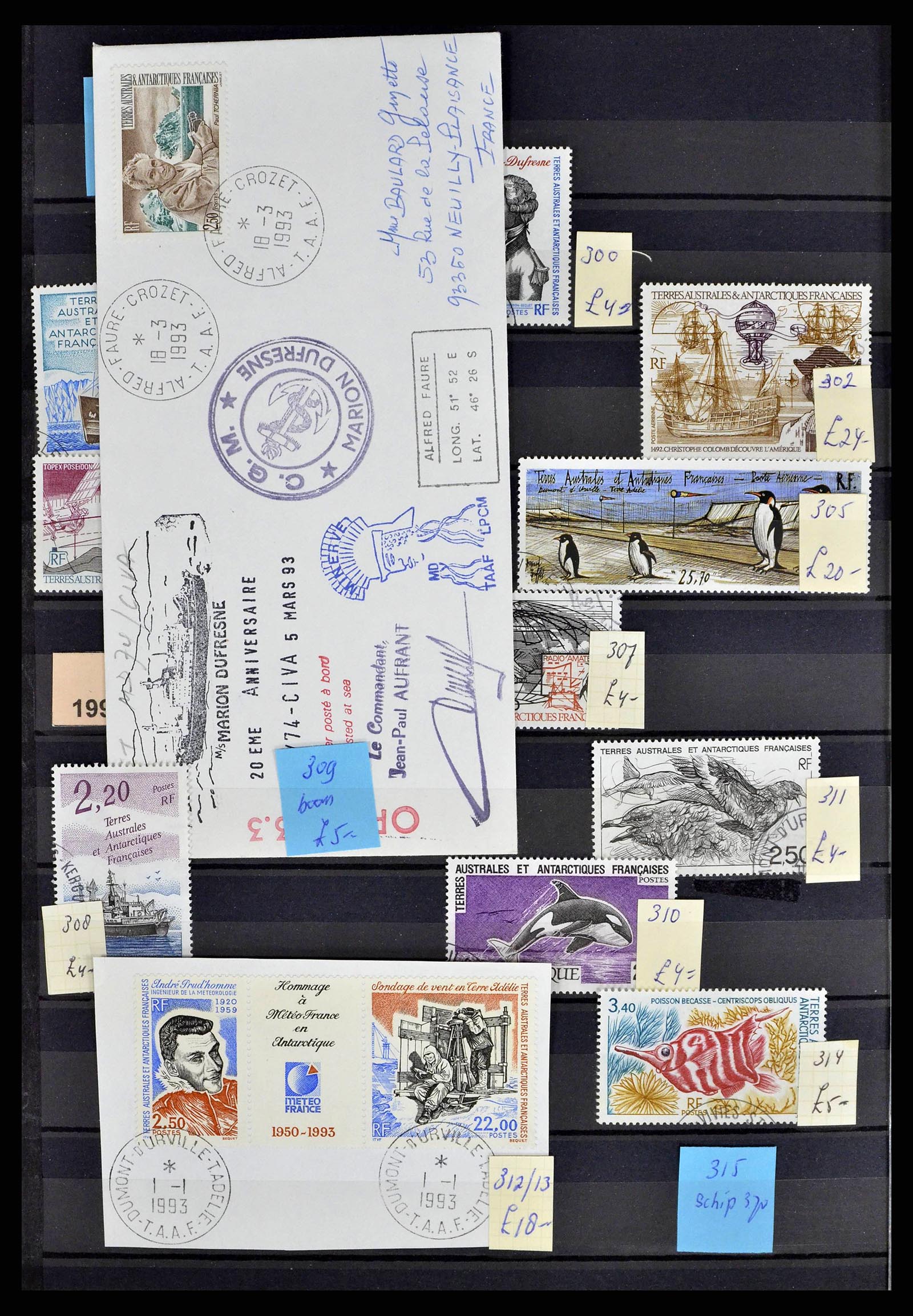 38776 0023 - Stamp collection 38776 French Antarctica 1948-2011.