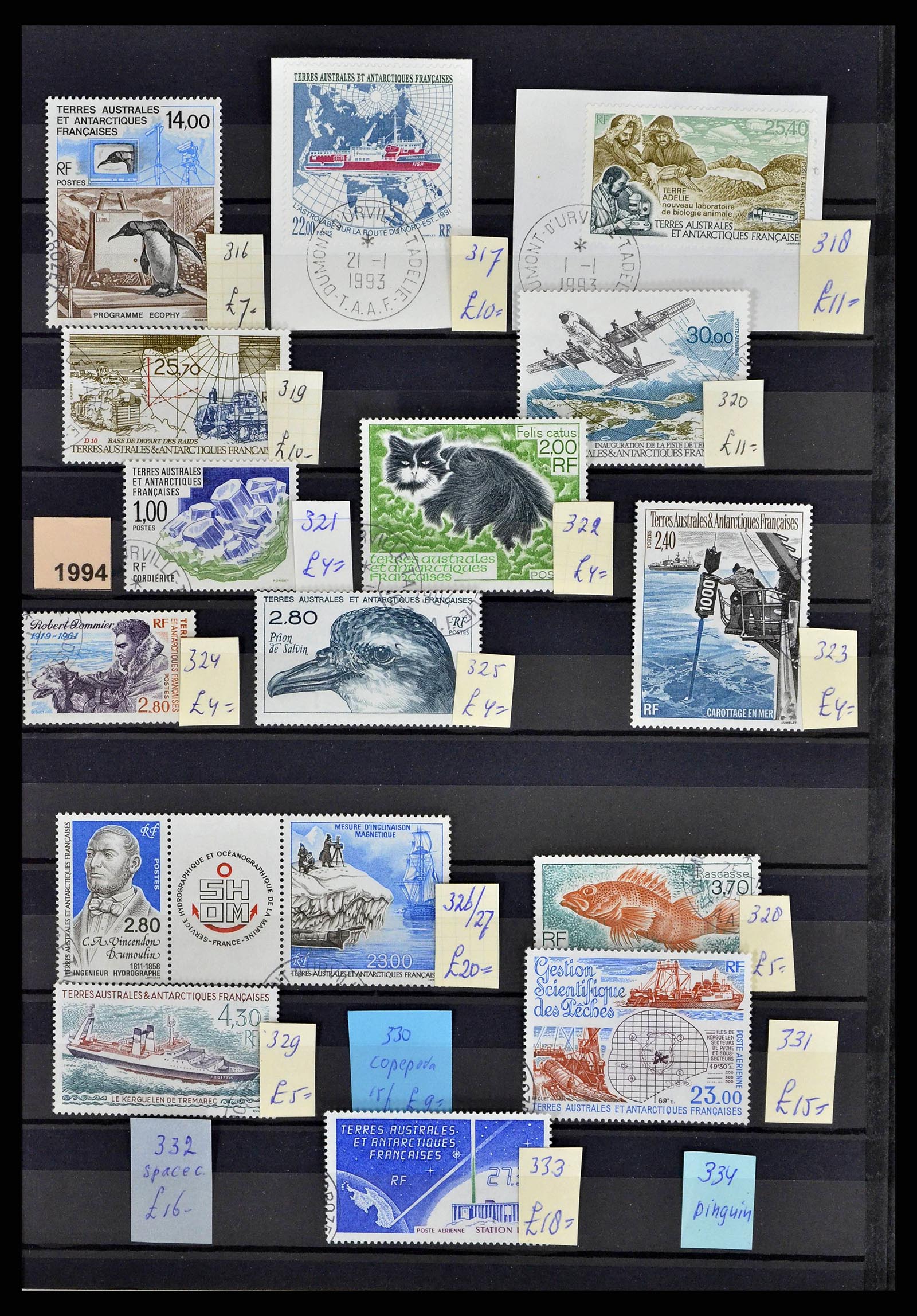 38776 0024 - Stamp collection 38776 French Antarctica 1948-2011.