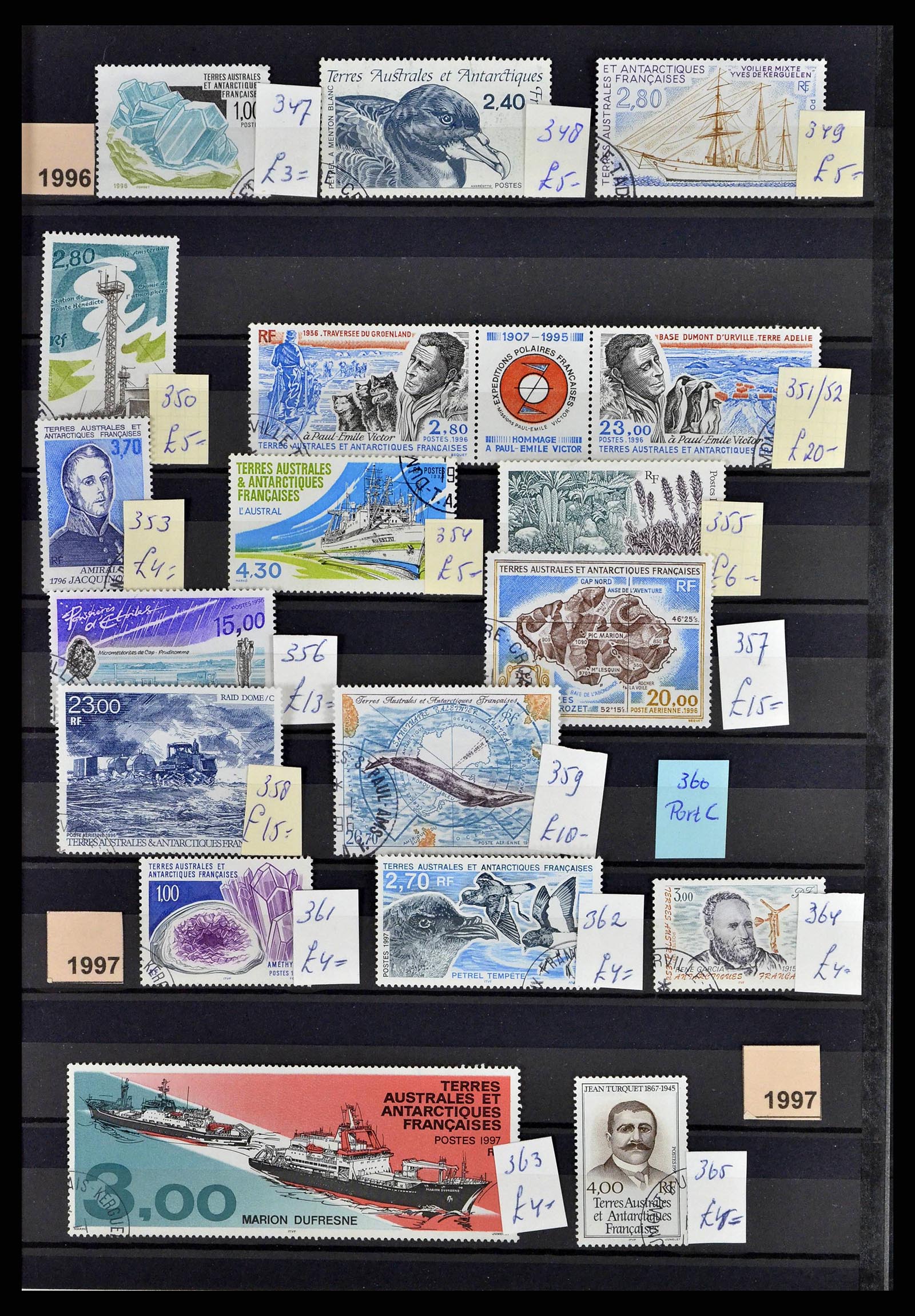 38776 0026 - Postzegelverzameling 38776 Frans Antarctica 1948-2011.